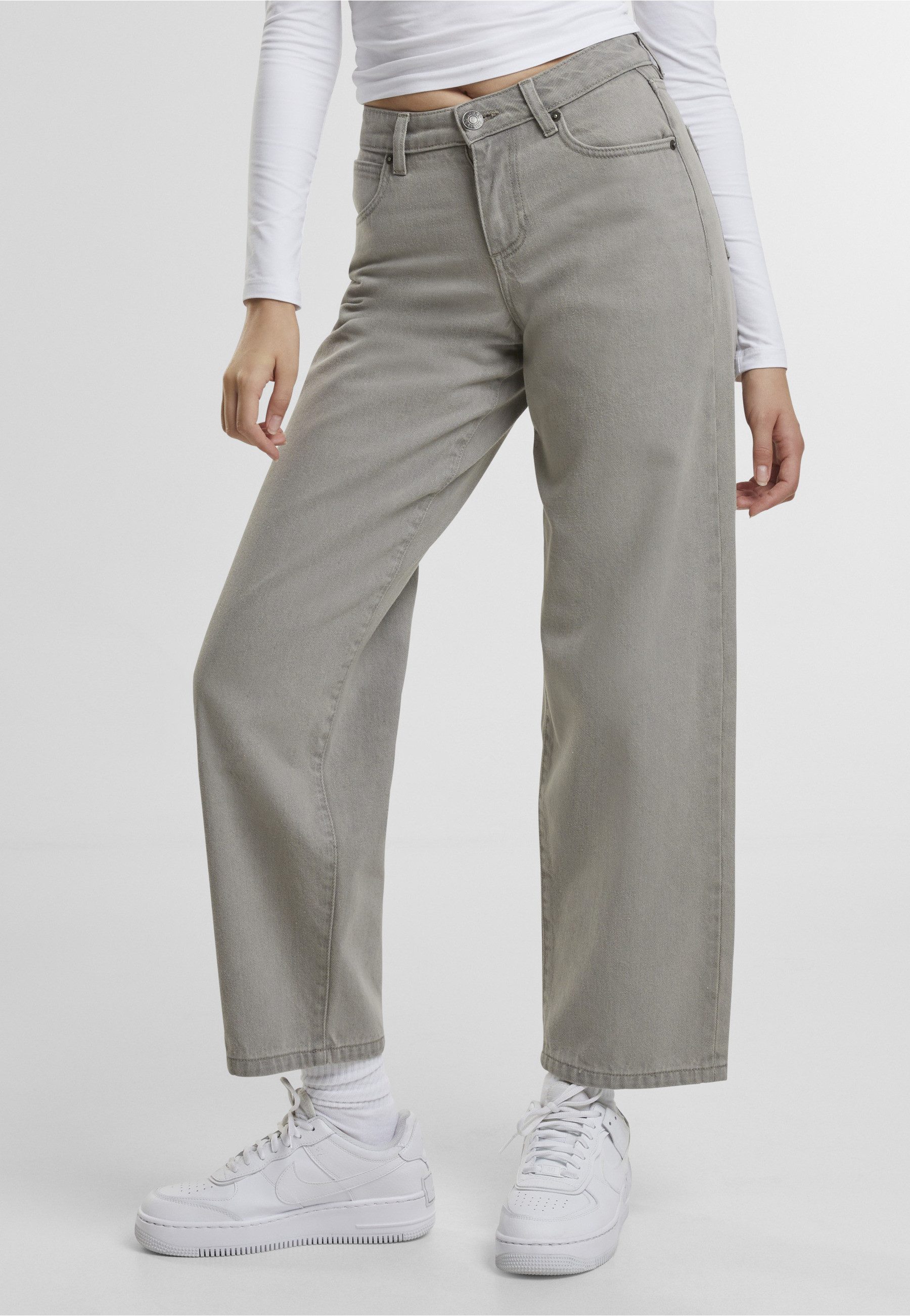 URBAN CLASSICS Bequeme Jeans Urban Classics Ladies Mid Waist 90´s Jeans