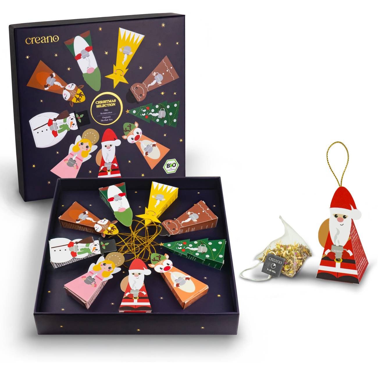 Creano Tee Creano Christmas Bio 9er Pyramiden Geschenkset 22,5g*, 1 x 9 St.