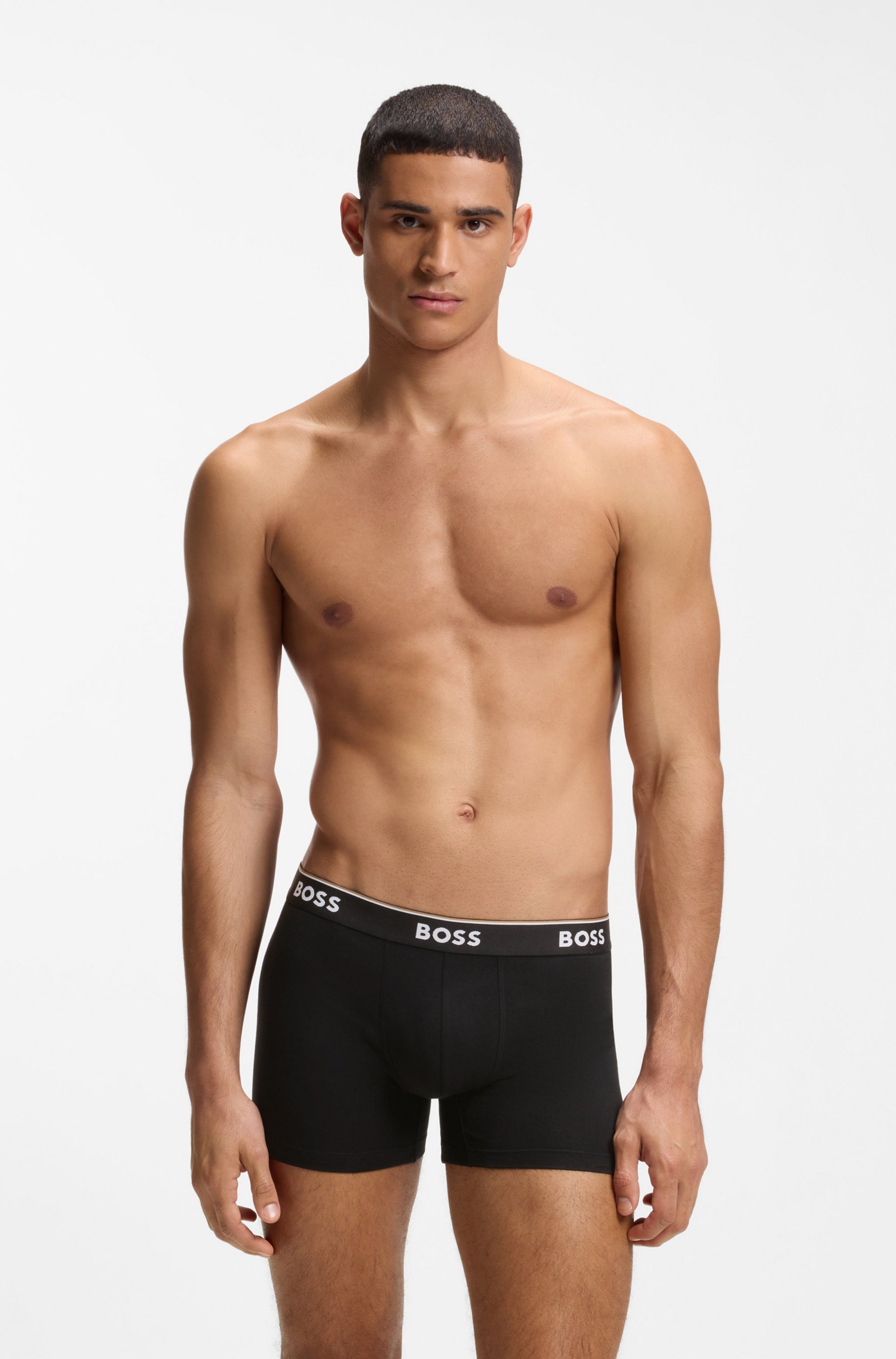 BOSS Boxer Boxer 3 PACK mit farblich passendem Webbund günstig online kaufen