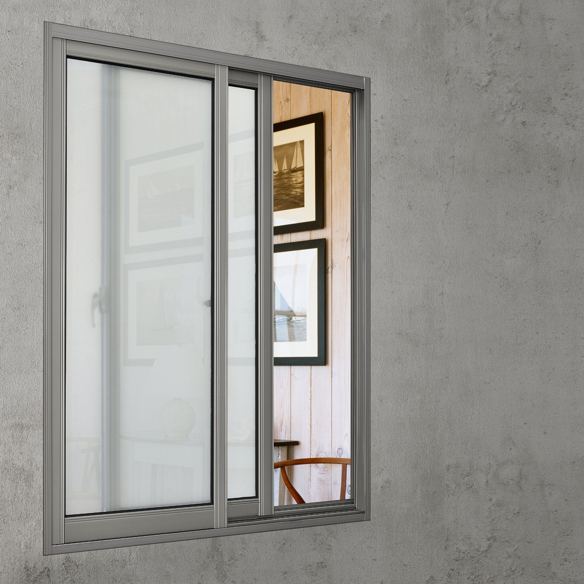 Sichtschutzfolie Eslöv Fensterfolie, glatt, halbtransp. Frosted 2m 50cm weiß casa.pro, selbstklebend x