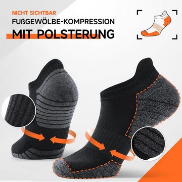 Alster Herz Sportsocken 5x Premium unisex Kurzsocken, Sneakersocken Baumwolle, 37-46, A0573 (5-Paar) rutschfest, anti-Schweiß Technik