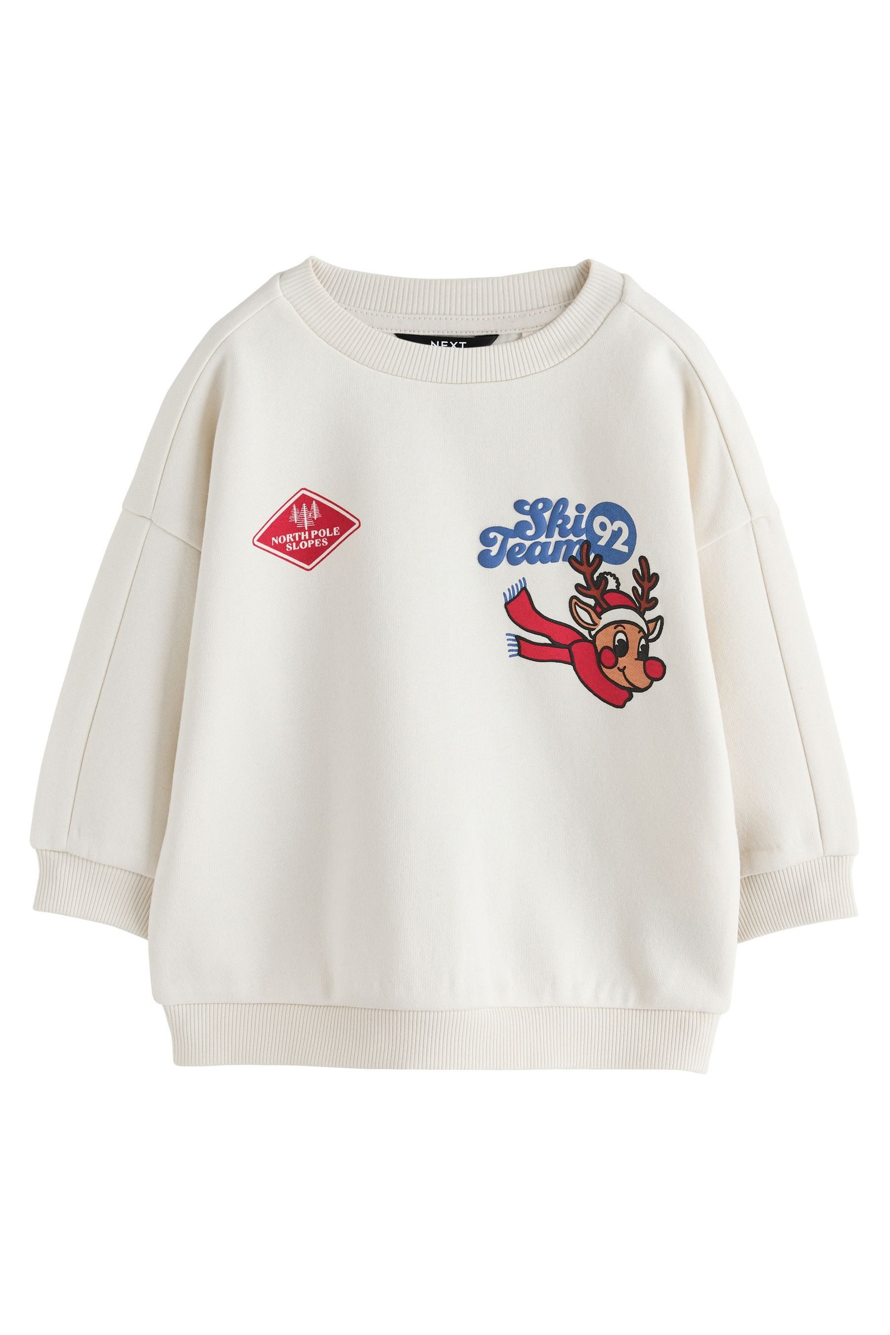 Next Sweater Rundhals-Sweatshirt mit Rücken-Print (1-tlg)
