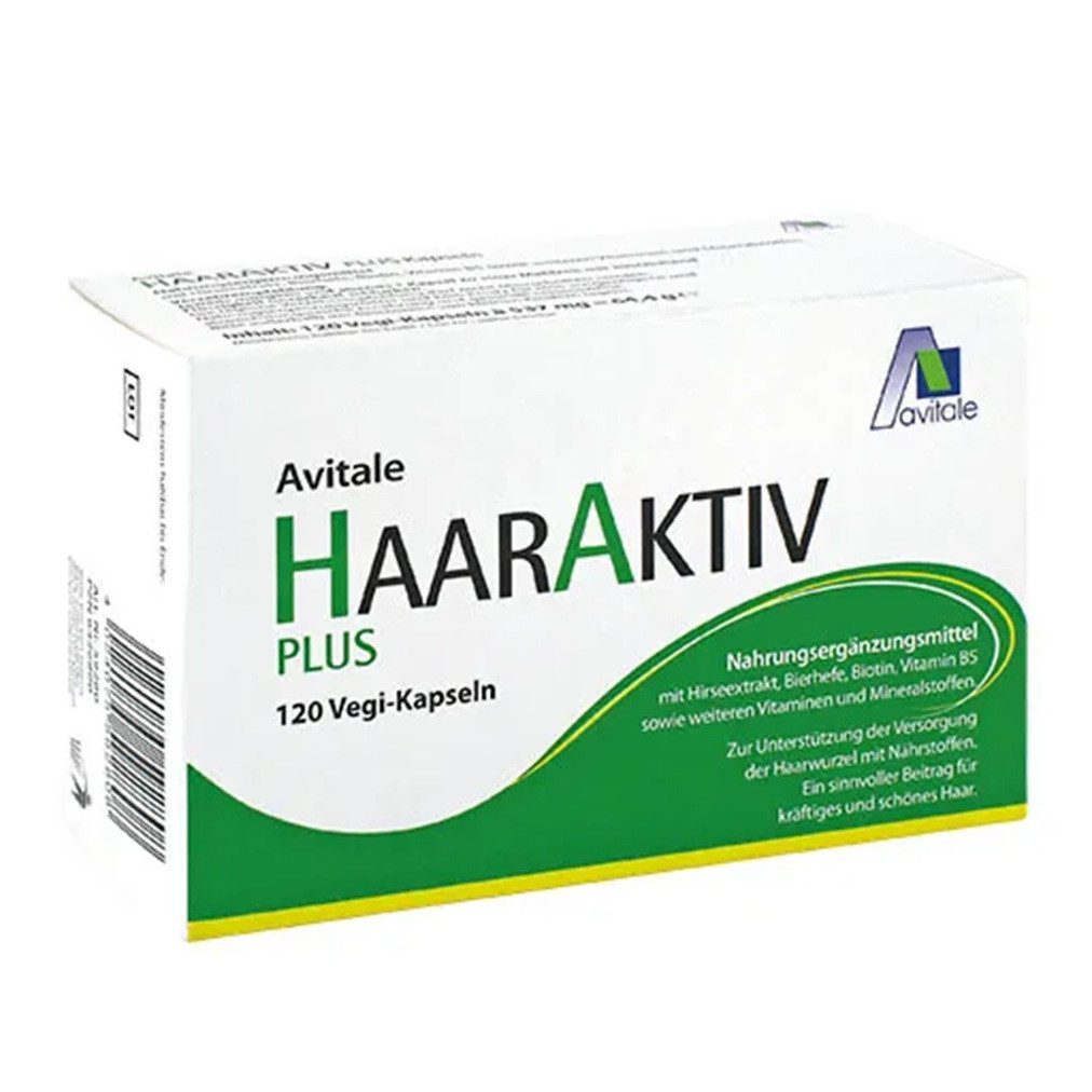 Avitale GmbH Avitale Haar Aktiv plus Kapseln, 120 St., 64 g, Haar Aktiv Komplex aus Vitaminen und Spurenelementen