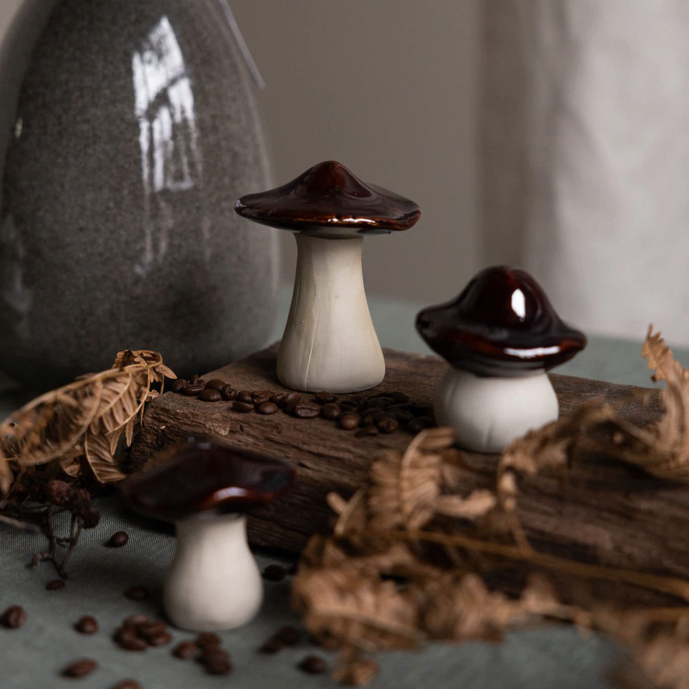 Storefactory Dekoobjekt Pilz Skogstorp Herbstdeko in braun – Bild 3 von 4
