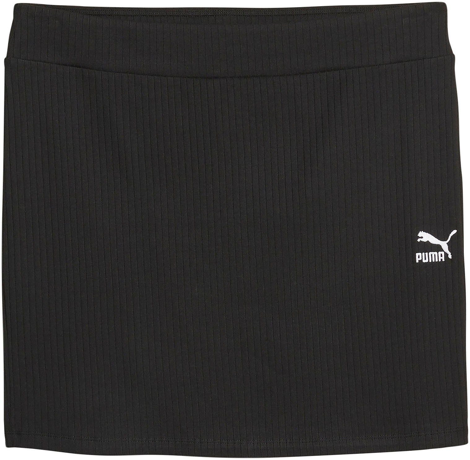 bekannte Marke RIBBED Sweatrock Black CLASSICS SKIRT PUMA