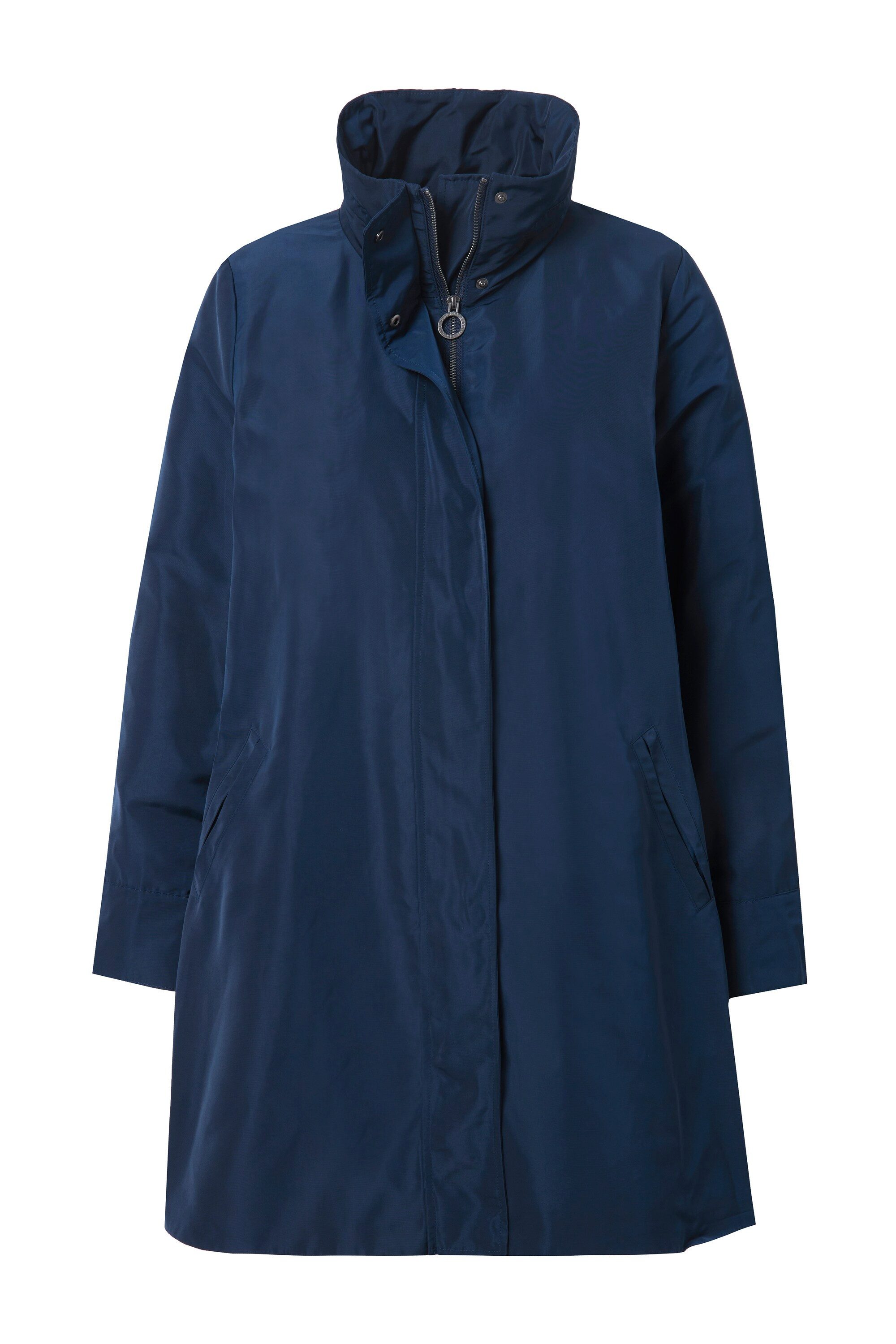 Ulla Popken Parka Jacke A-Linie Rücken-Plisseefalten günstig online kaufen