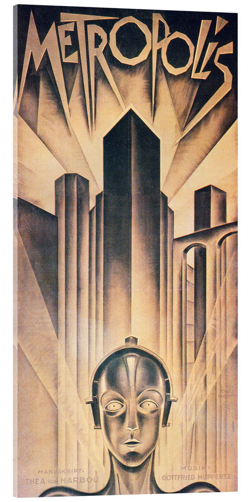 Posterlounge Acrylglasbild Granger Collection, Metropolis, Vintage Illustration