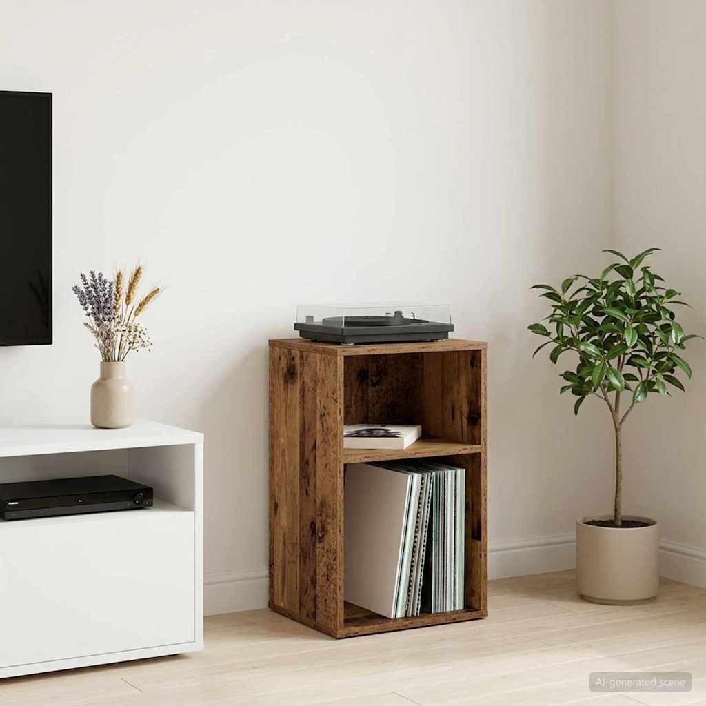 vidaXL Schranksystem Schallplattenschrank Altholz 38 x 33 x 61 cm Holzwerkstoff (1-St)