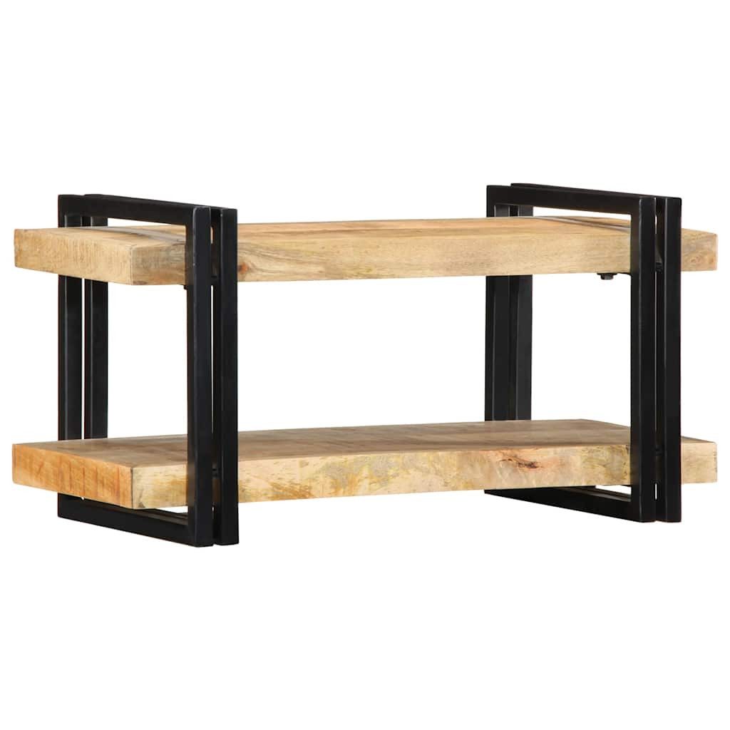vidaXL Wandregal Wandregal 70x33x35 cm Raues Massivholz, 1-tlg.