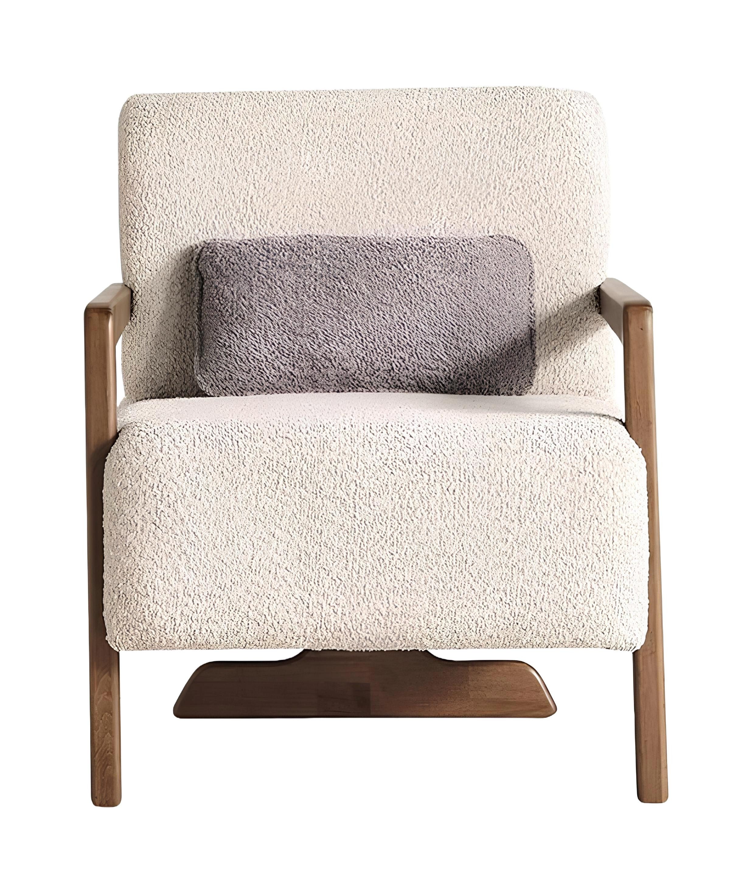 Loungesessel Beigefarbener Sessel mit modernem Design und hohem Komfort