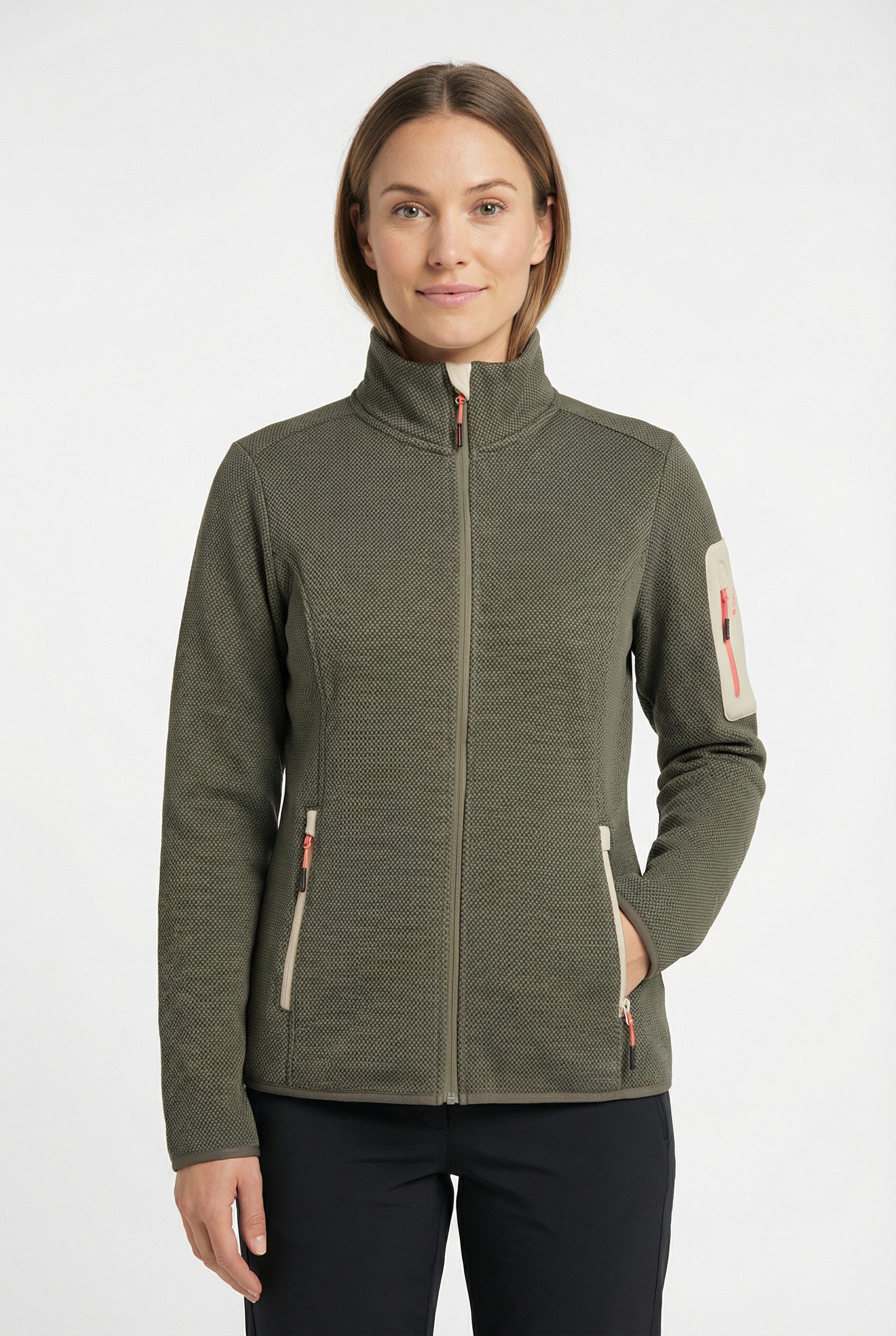 Icepeak Fleecejacke BOWERSVILLE sportlicher Stil, leichtes Thermal-Material, schnell trocknend