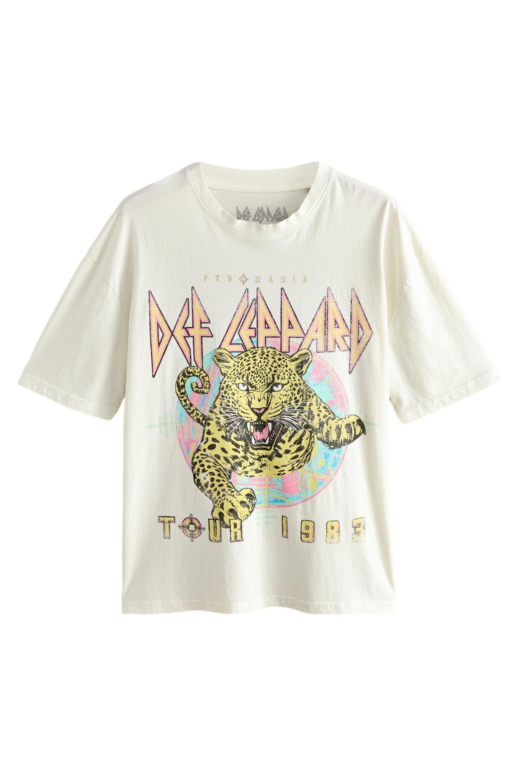 Next T-Shirt Langshirt 100 % Baumwolle Bandgrafik – Relaxed Fit (1-tlg)