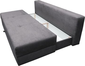 Beautysofa 3-Sitzer Dafne, mit Bettkasten, Schlaffunktion, Couch, Schlafsofa, Sofa