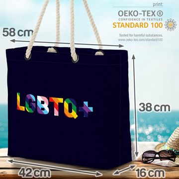 VOID Strandtasche (1-tlg), LGBTQ Banner Regenbogen Schriftzug progress Gay pride flag parade clu