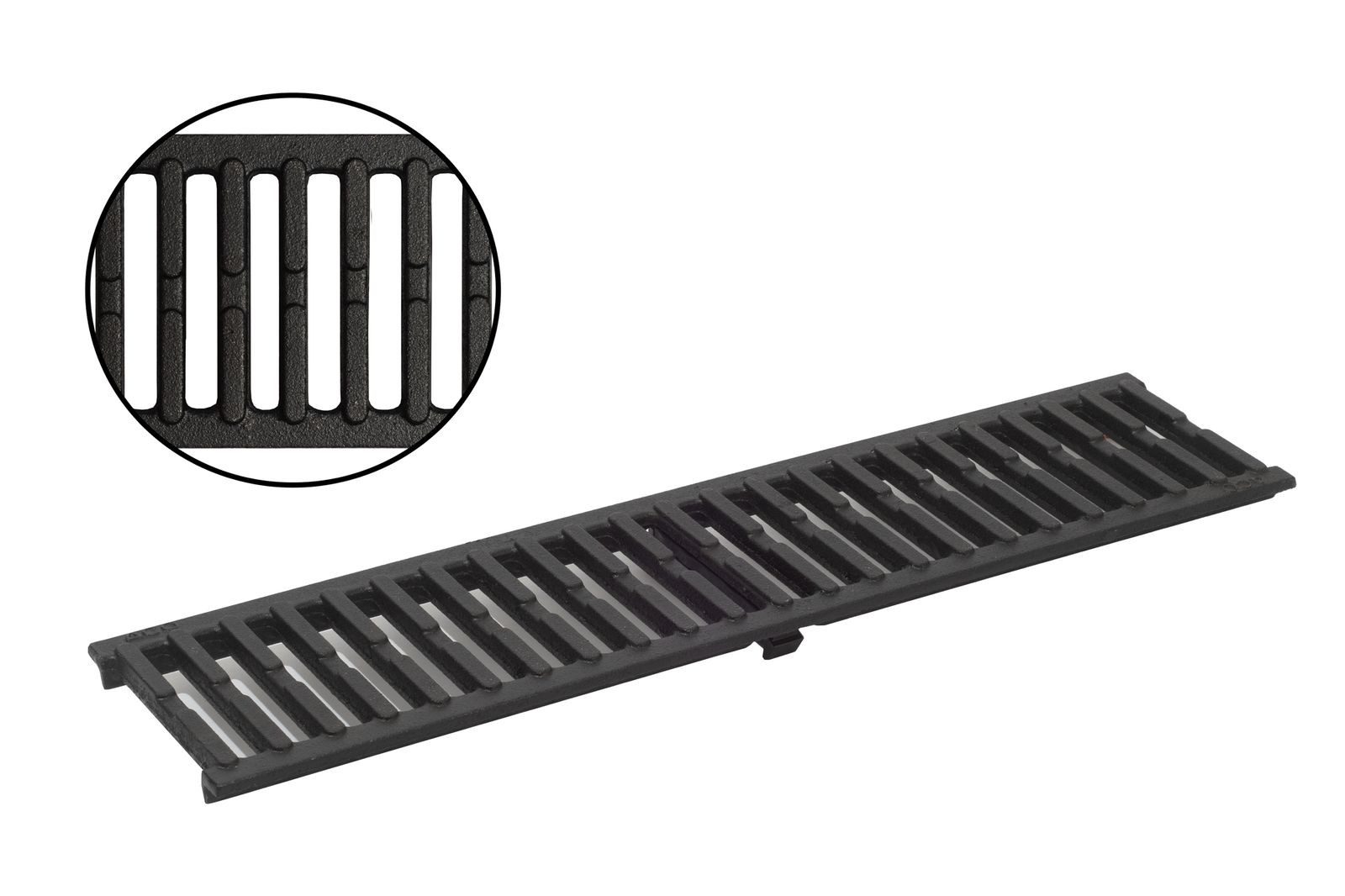 ACO Severin Ahlmann GmbH & Co. KG Entwässerungsrinne Gussrost Gusseisen Länge: 50 cm - Breite: 11,8 cm, 1-St.