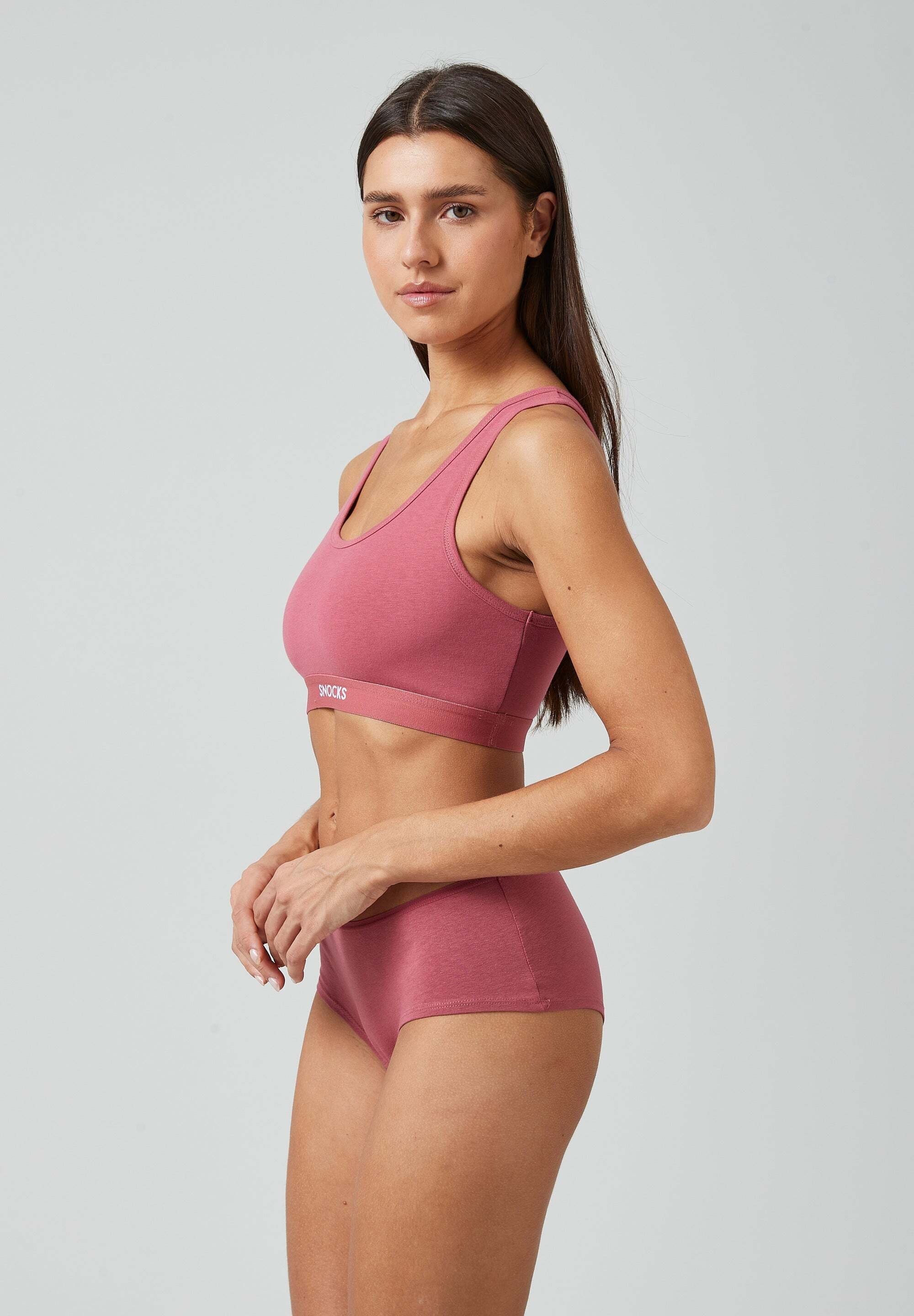 SNOCKS Bustier Soft BH (1-tlg) aus Bio Baumwolle, breite Träger für maximalen Komfort