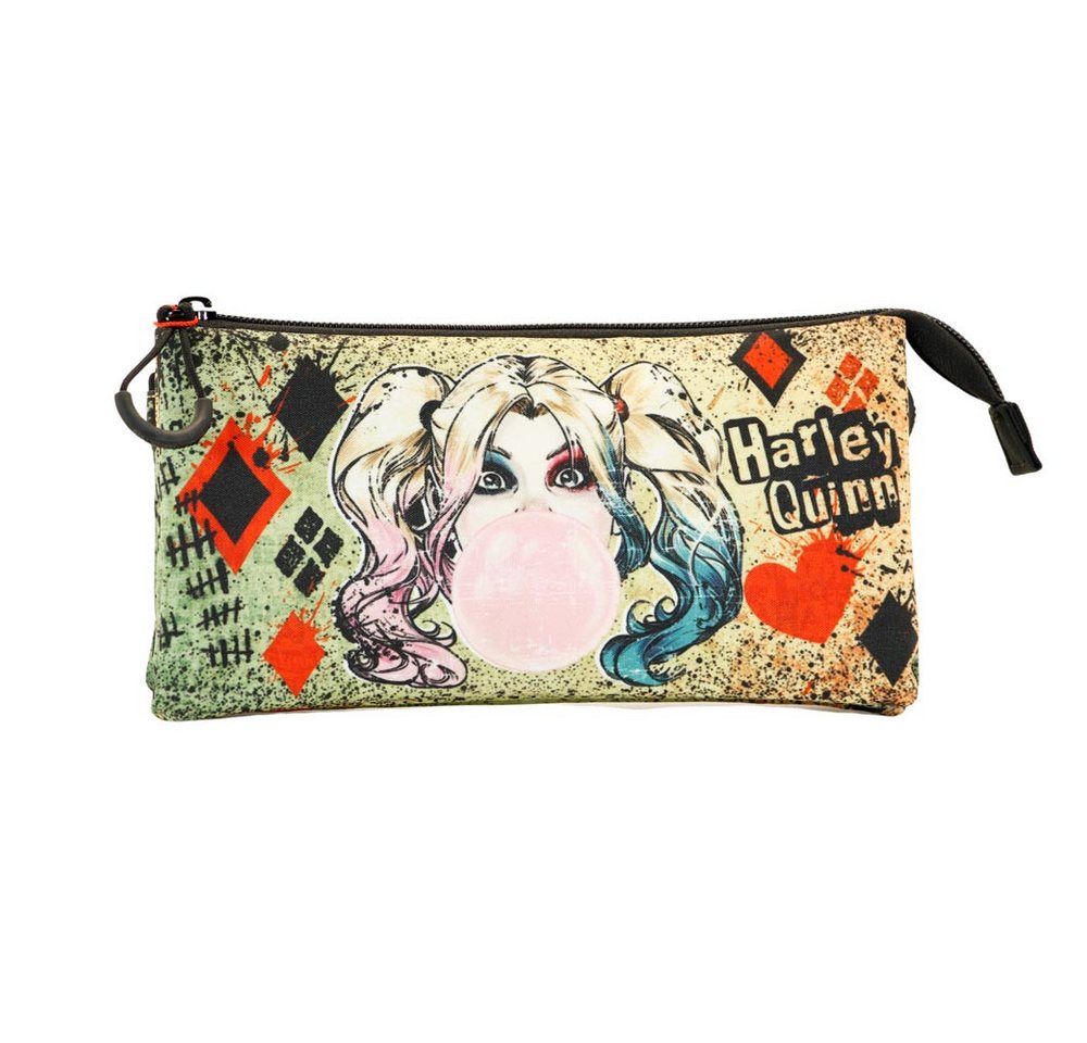 Thumbnail - Karactermania Federmäppchen Harley Quinn Stiftemäppchen Schlampermäppchen Federtasche Mäppchen, 3 Fächer