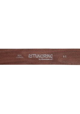 RETTUNGSRING by showroom 019° Ledergürtel mit austauschbarer Schließe »Oval Nieten Kupfer«