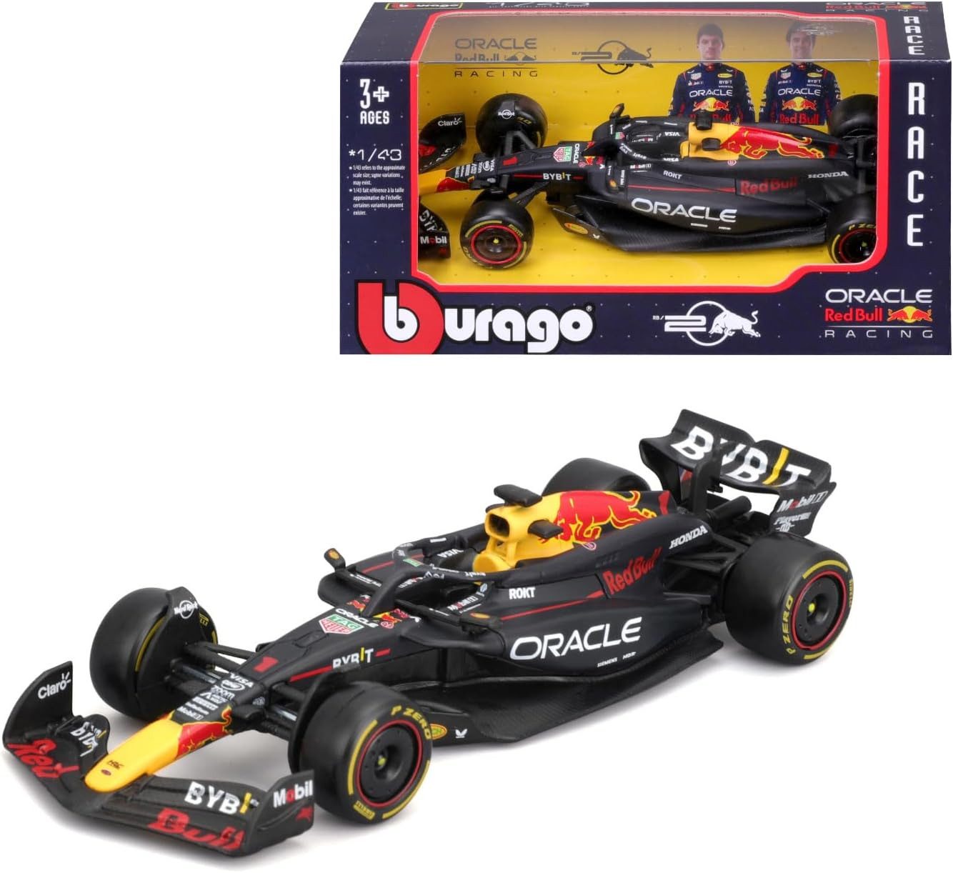 Bburago Modellauto Bburago Red Bull Racing RB20 Max Verstappen #1 2024 Modellauto 1:43 3+
