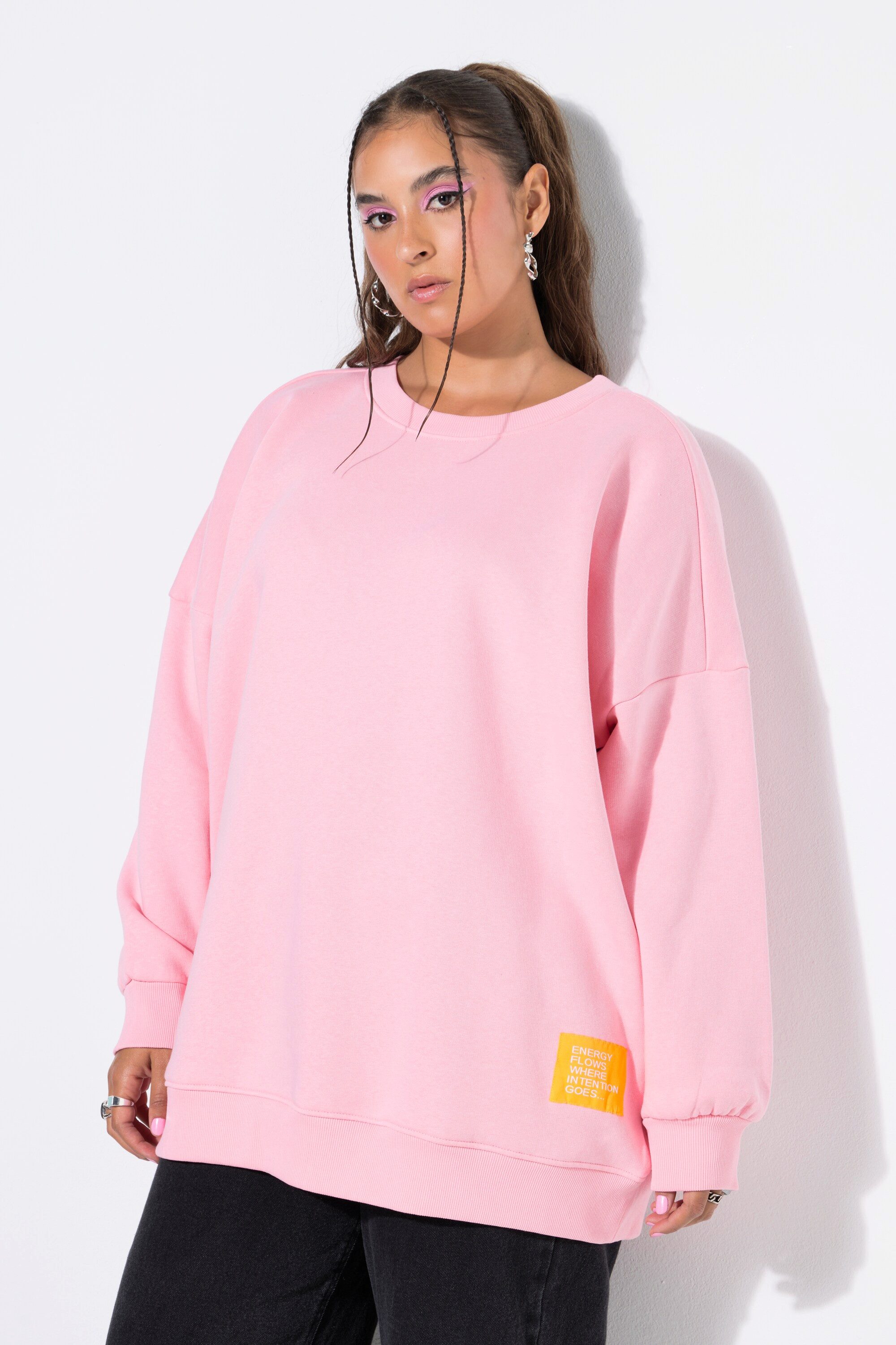 Studio Untold Sweatshirt Sweatshirt oversized Statement Patch Langarm