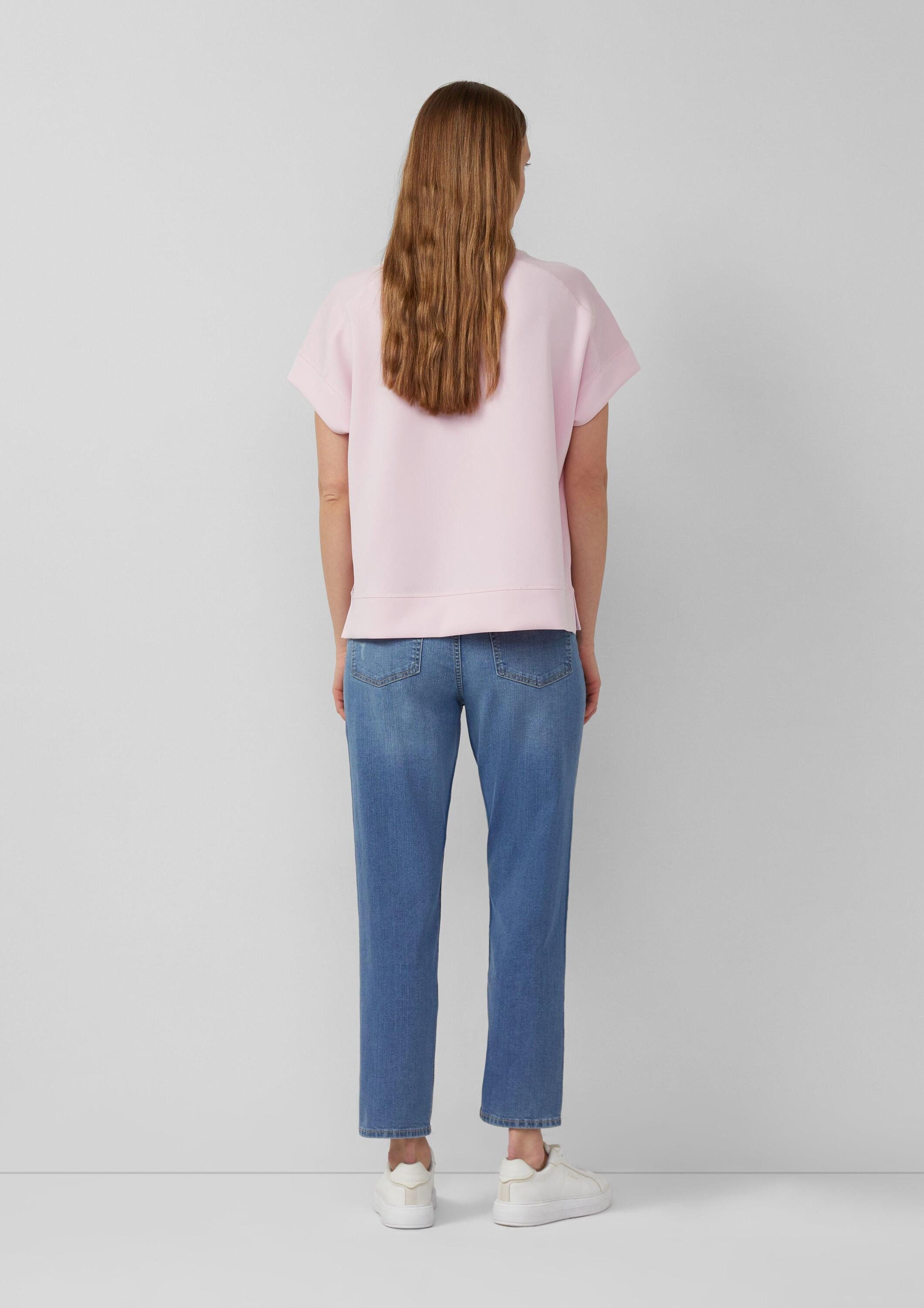 s.Oliver Sweatshirt Sweatshirt Oversize Sweatshirt aus Scuba