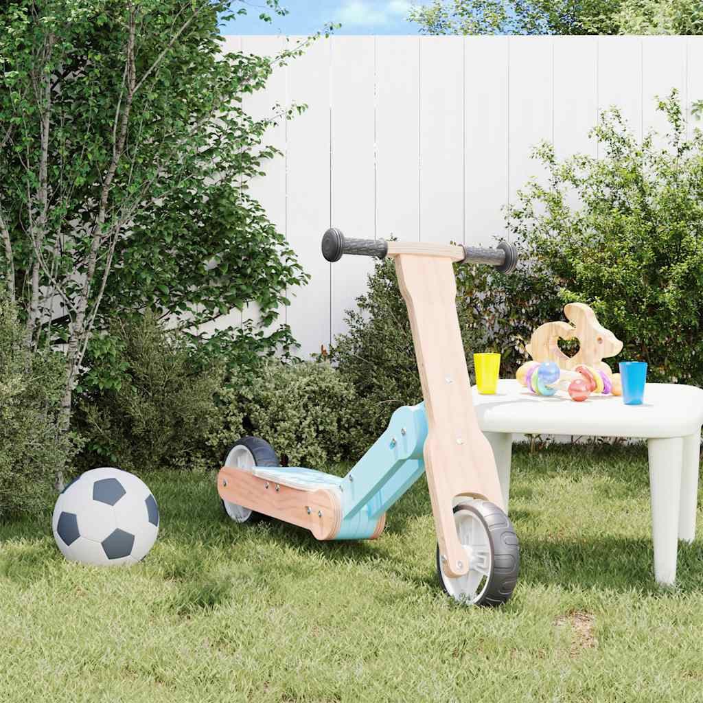 vidaXL Tretfahrzeug Kinderroller 2-in-1 Hellblau