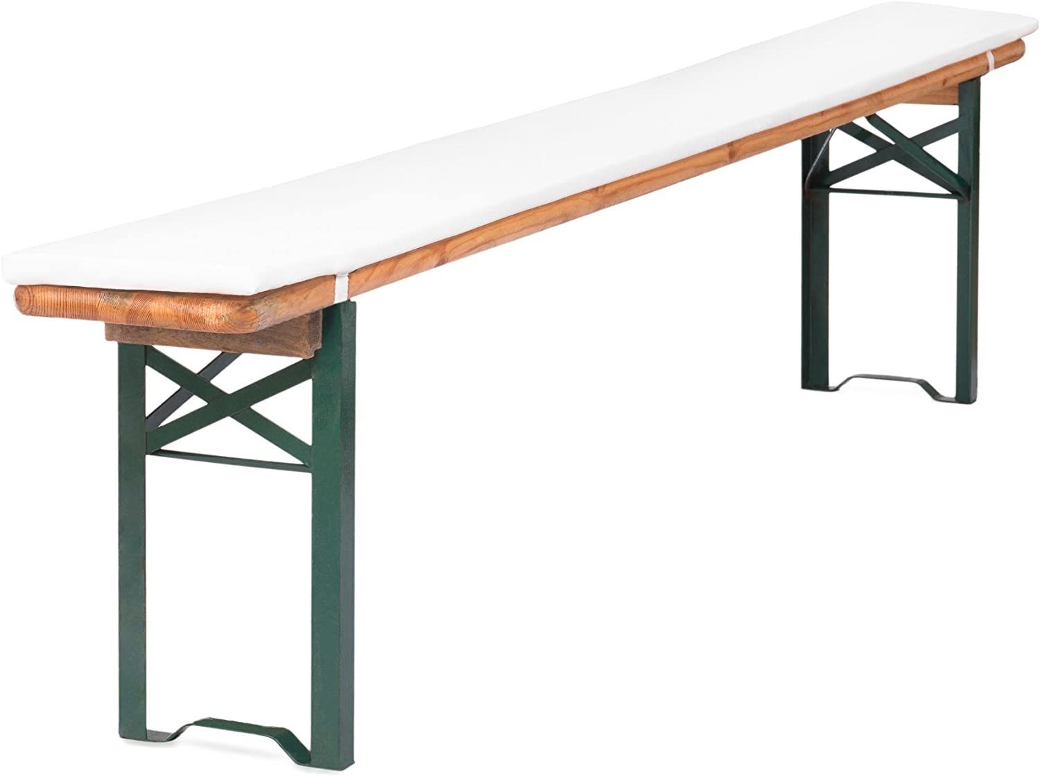 TexDeko Bankauflage mit Reißverschluss und Polsterung zum selber Aufziehen, (1 St), 200x25x2cm