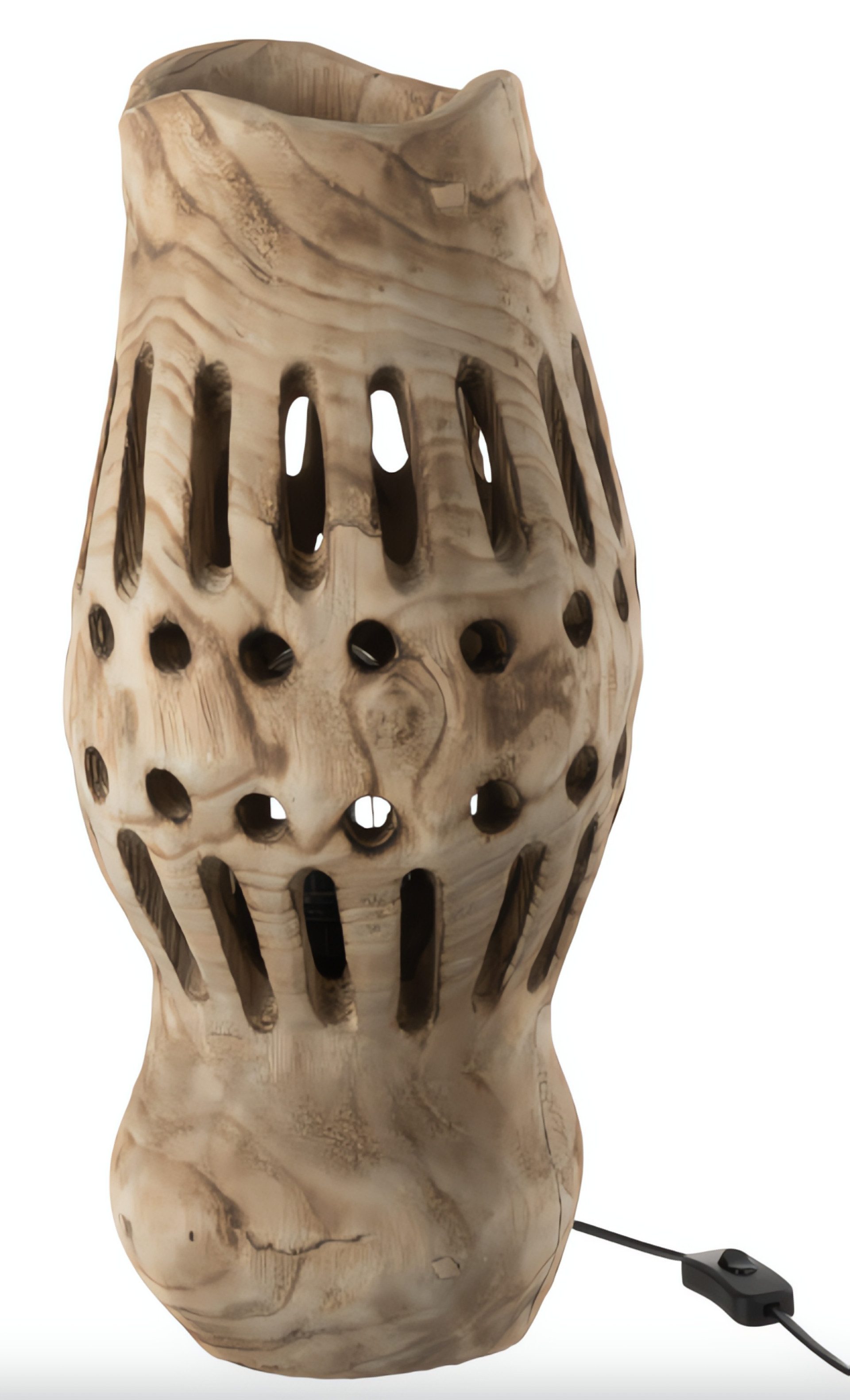 J-line Tischleuchte Lampe Valerie Wood Natural