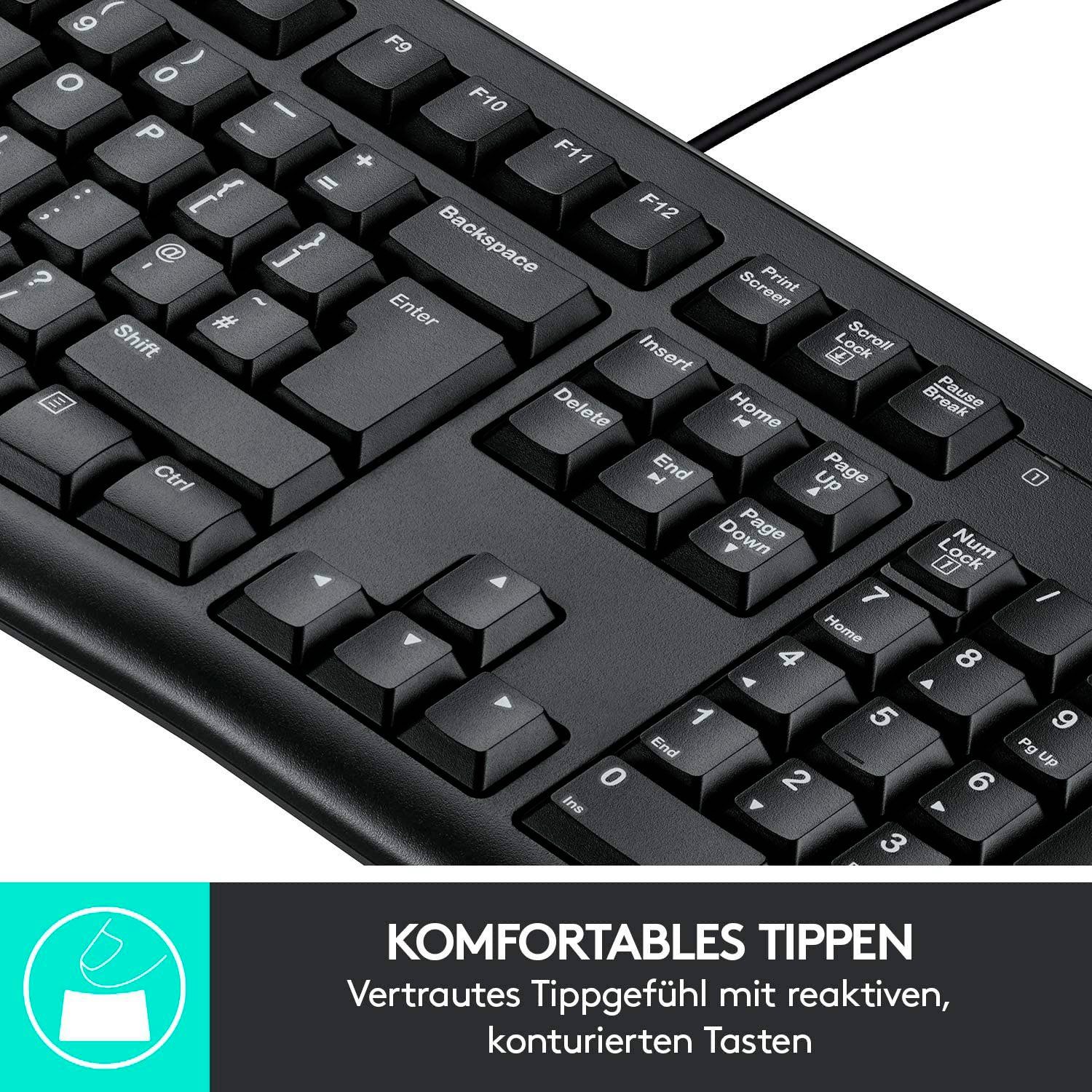 PC-Tastatur Logitech for Business Weiss Keyboard K120