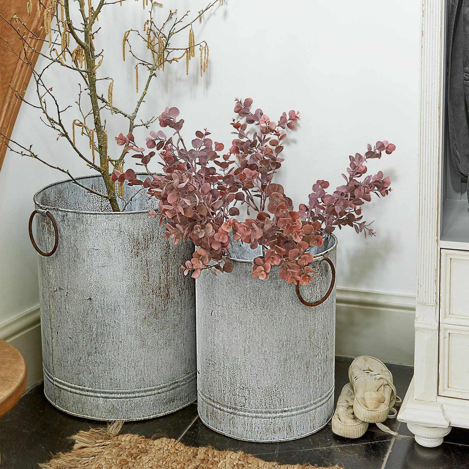 Kunstblume Deko-Blume 6er Set Fleurcour bordeaux/braun, günstig online kaufen