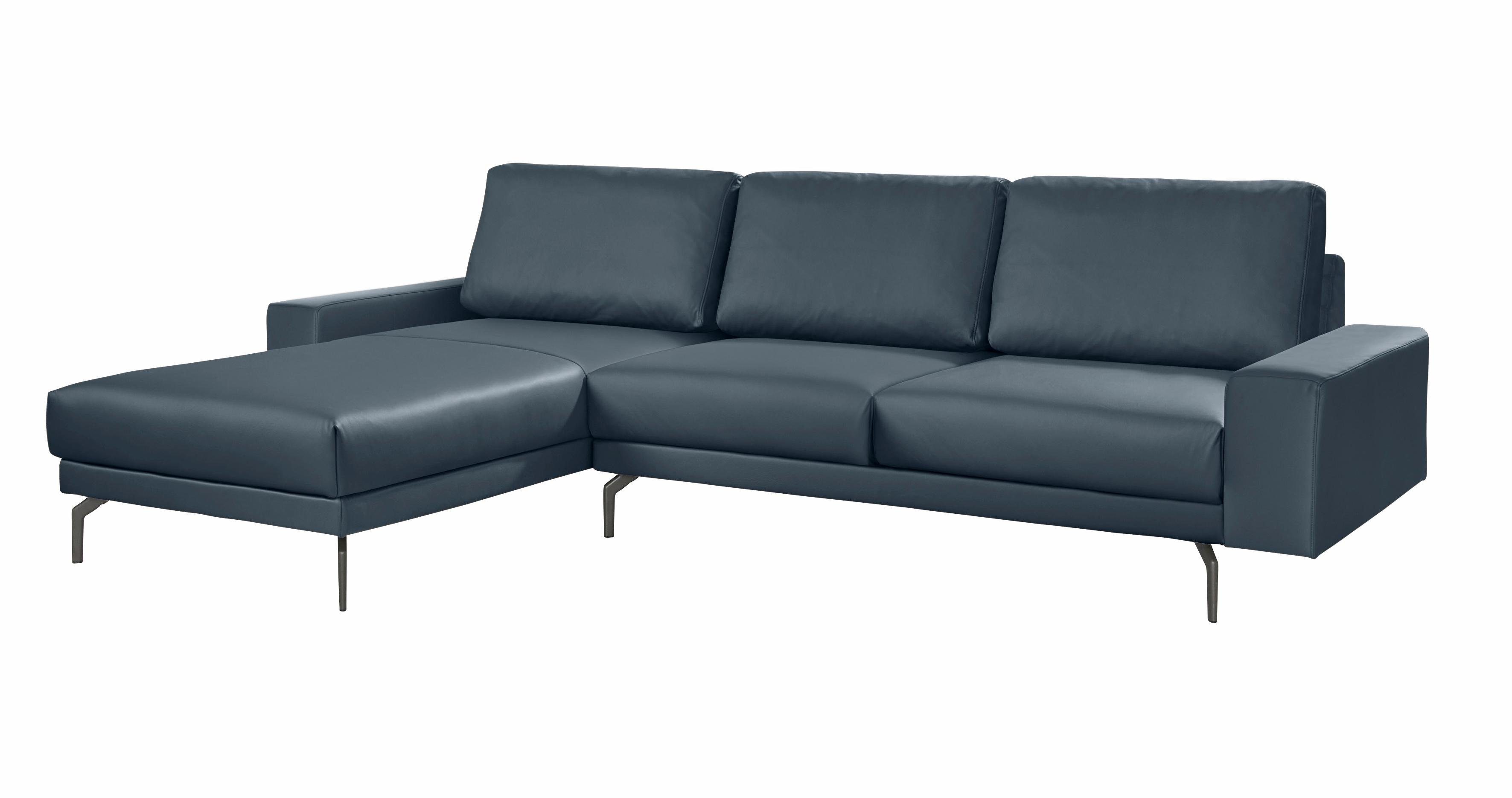 hülsta sofa Ecksofa hs.450, und breit Alugussfüße cm niedrig, Breite umbragrau, Armlehne 294 in