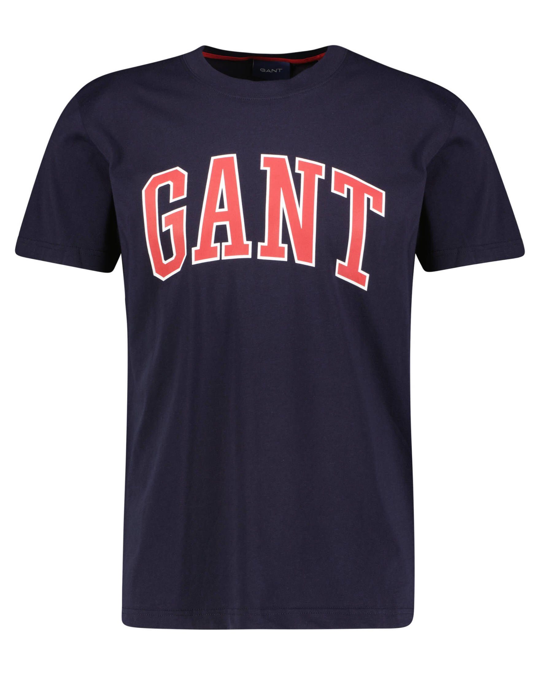 Gant Poloshirt Herren T-Shirt (1-tlg) marine (52)