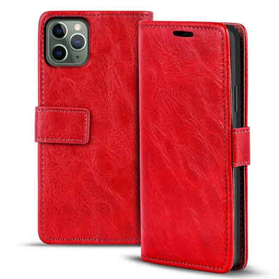 CoolGadget Handyhülle Retro Klapphülle für Apple iPhone 11 Pro 5,8 Zoll, Schutzhülle Wallet Case Kartenfach Hülle für Apple iPhone 11 Pro