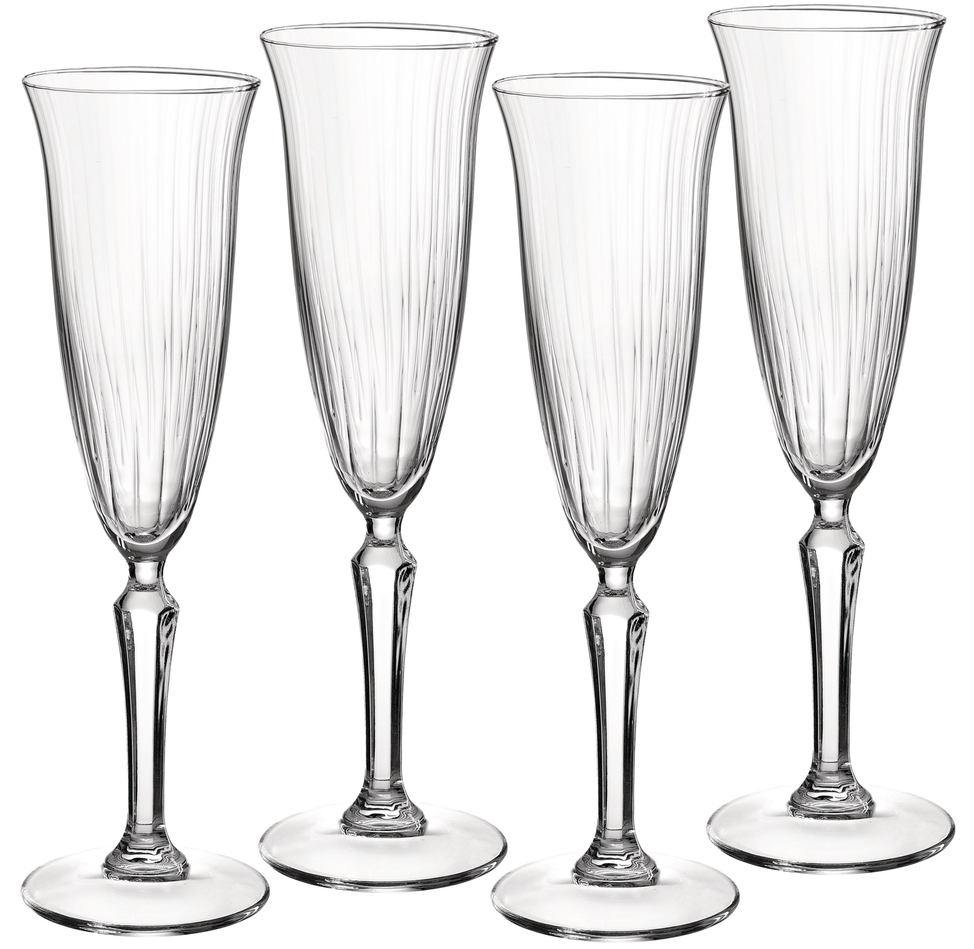 Ritzenhoff & Breker Sektglas Perpetuo, 4-tlg., Glas, 4er Set, je 210 ml