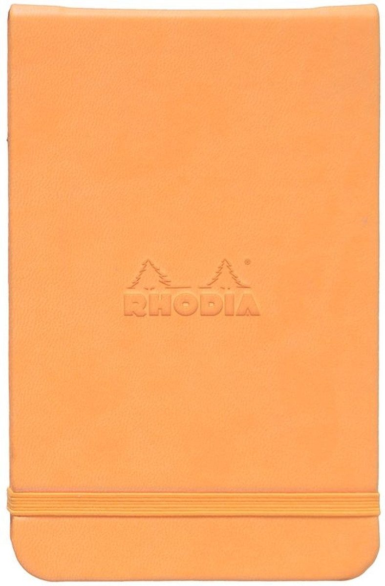 Notenblock Notizblock Webnotepad A6 9x14cm 96 Blatt 90g liniert orange