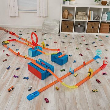Hot Wheels Autorennbahn TrackTrack-Builder im Blitzdesign, inklusive Spielzeugauto
