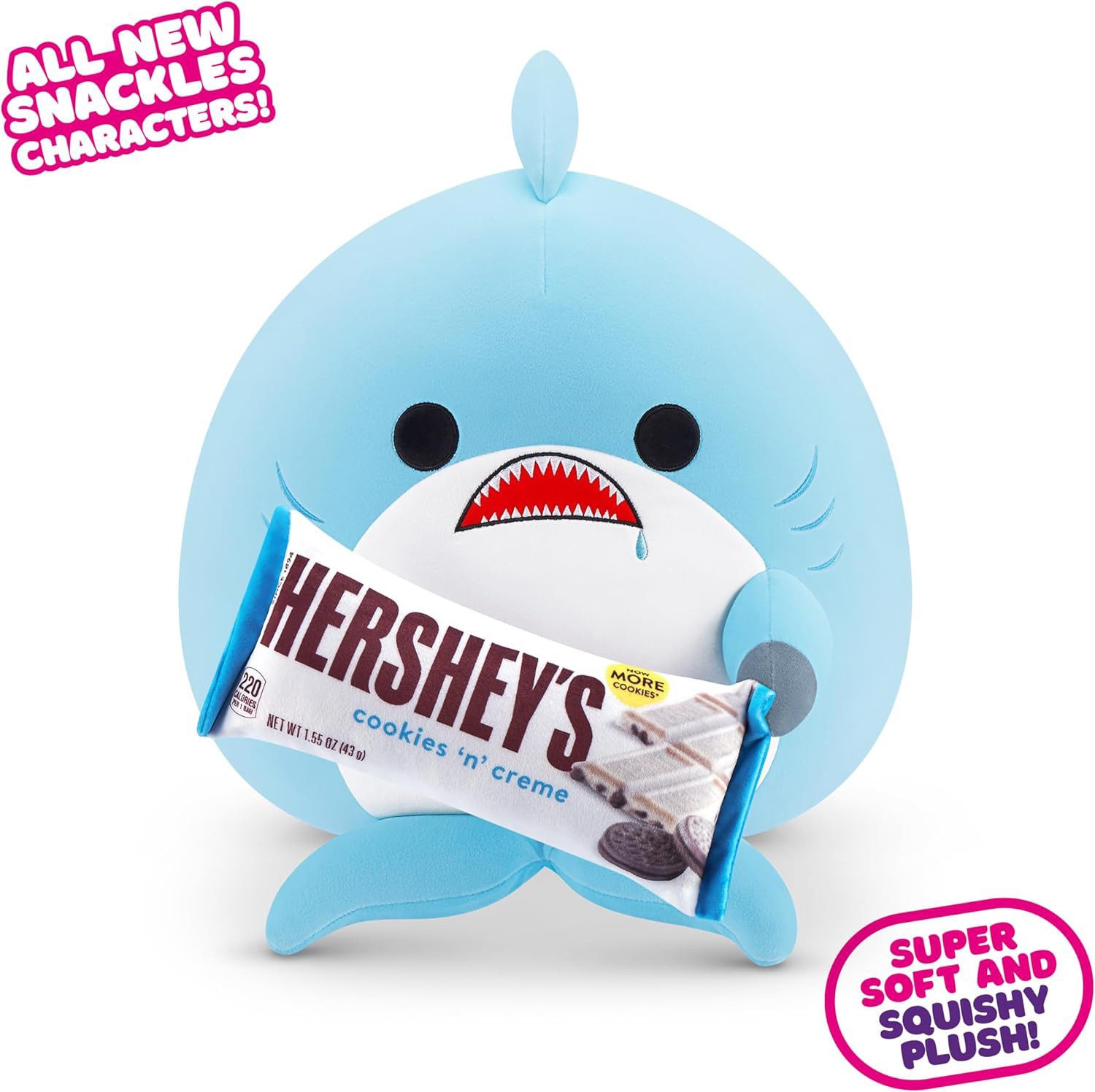 ZURU Plüschfigur ZURU 77573H - Snackles Hai (Hershey Cookie n Cream) 35 cm günstig online kaufen