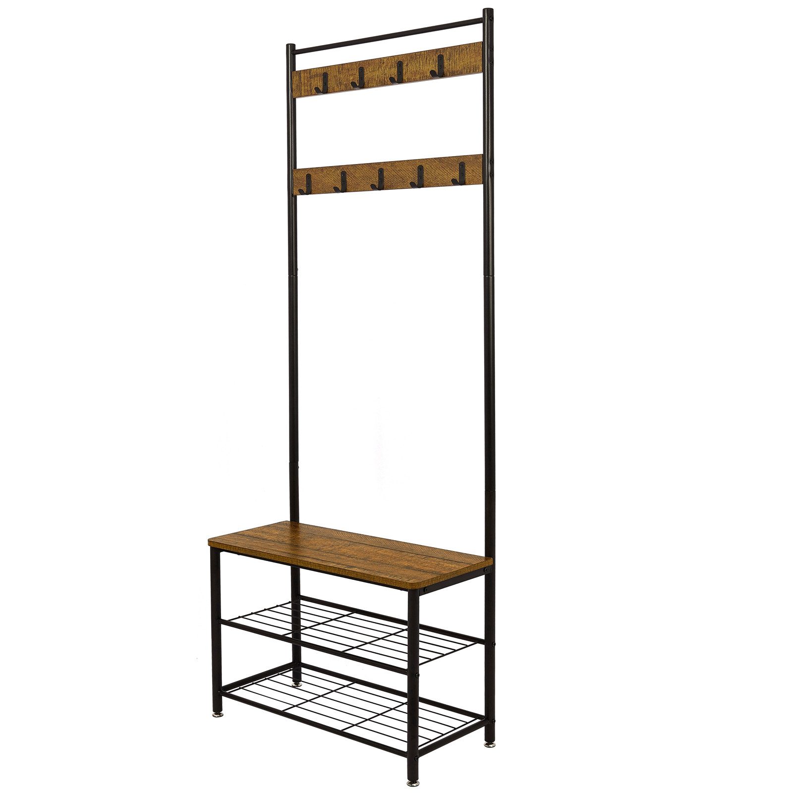 Mondeer Garderobenständer Kleiderständer, mit Sitzbank, 9 günstig online kaufen