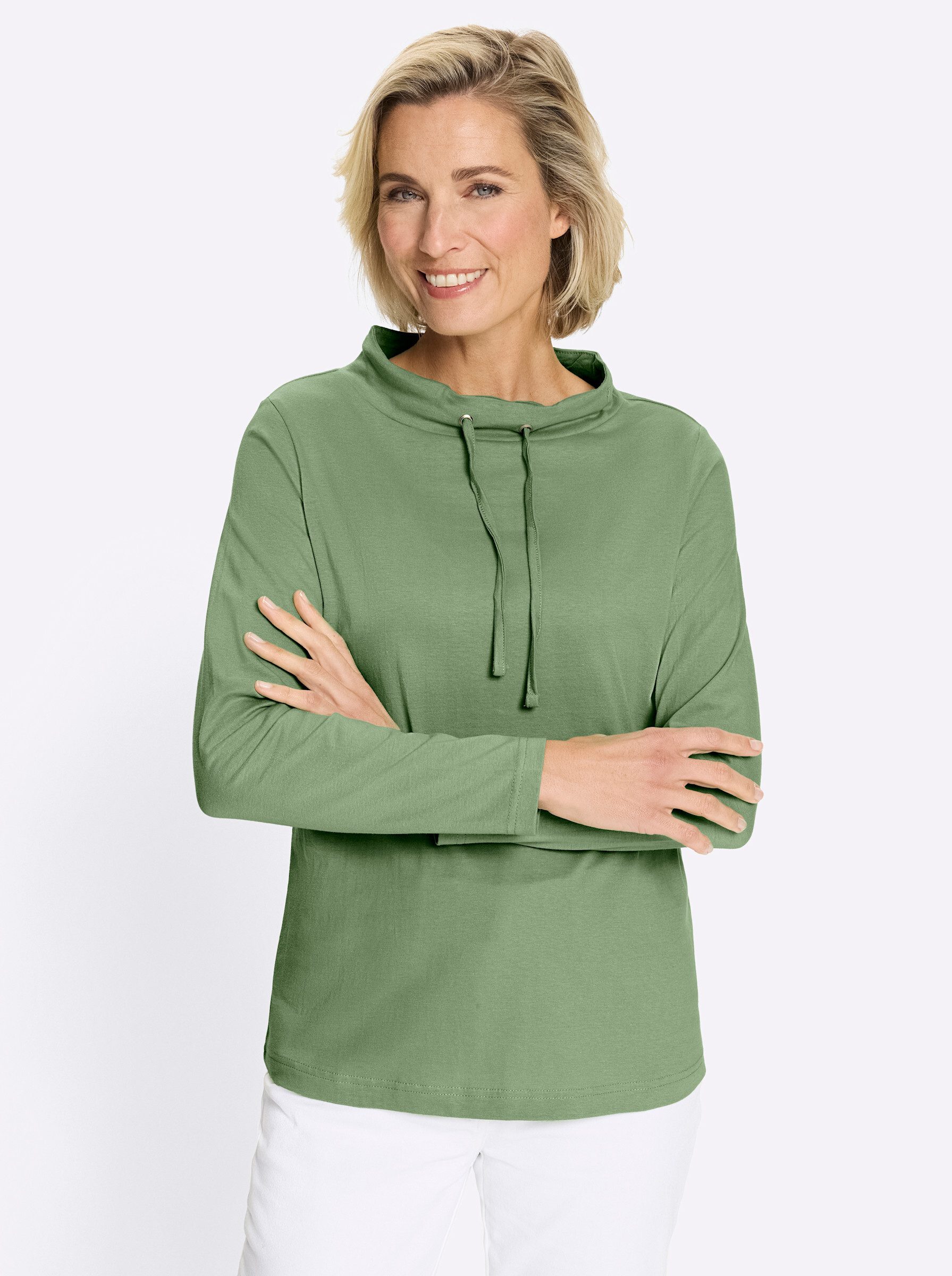 Sieh an! T-Shirt Langarm-Shirt Langarm