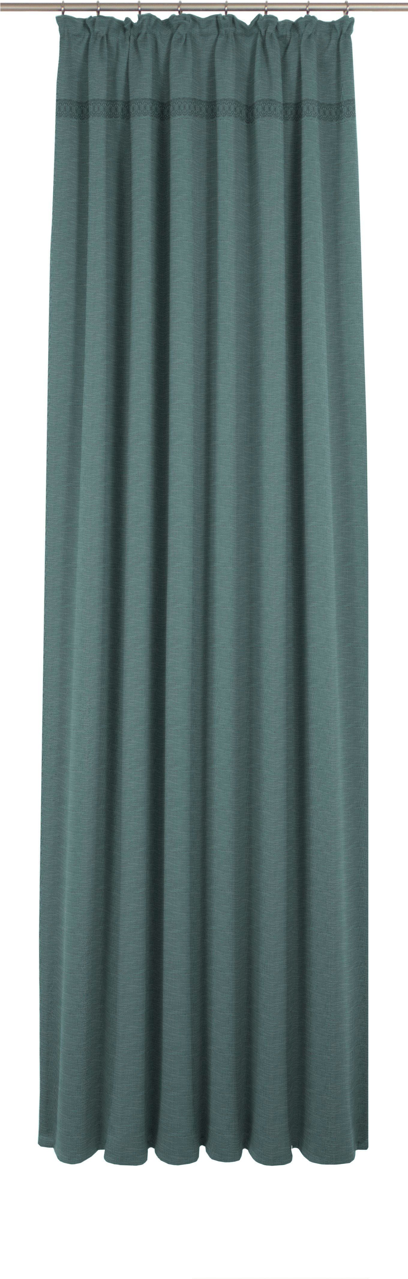 Vorhang Wiessee, Wirth, Kräuselband (1 St), blickdicht, nach Maß grün