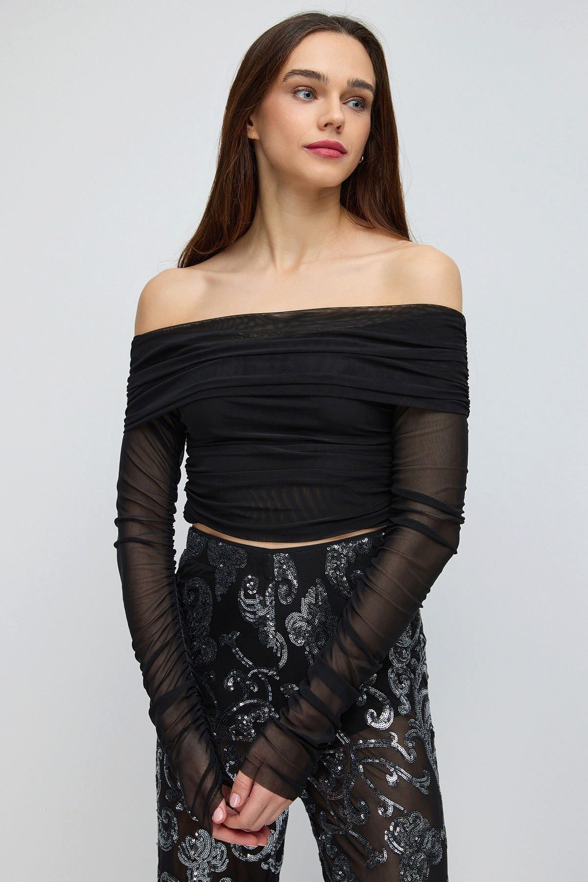 No Matter What Blusentop Offene Schulter Bluse günstig online kaufen