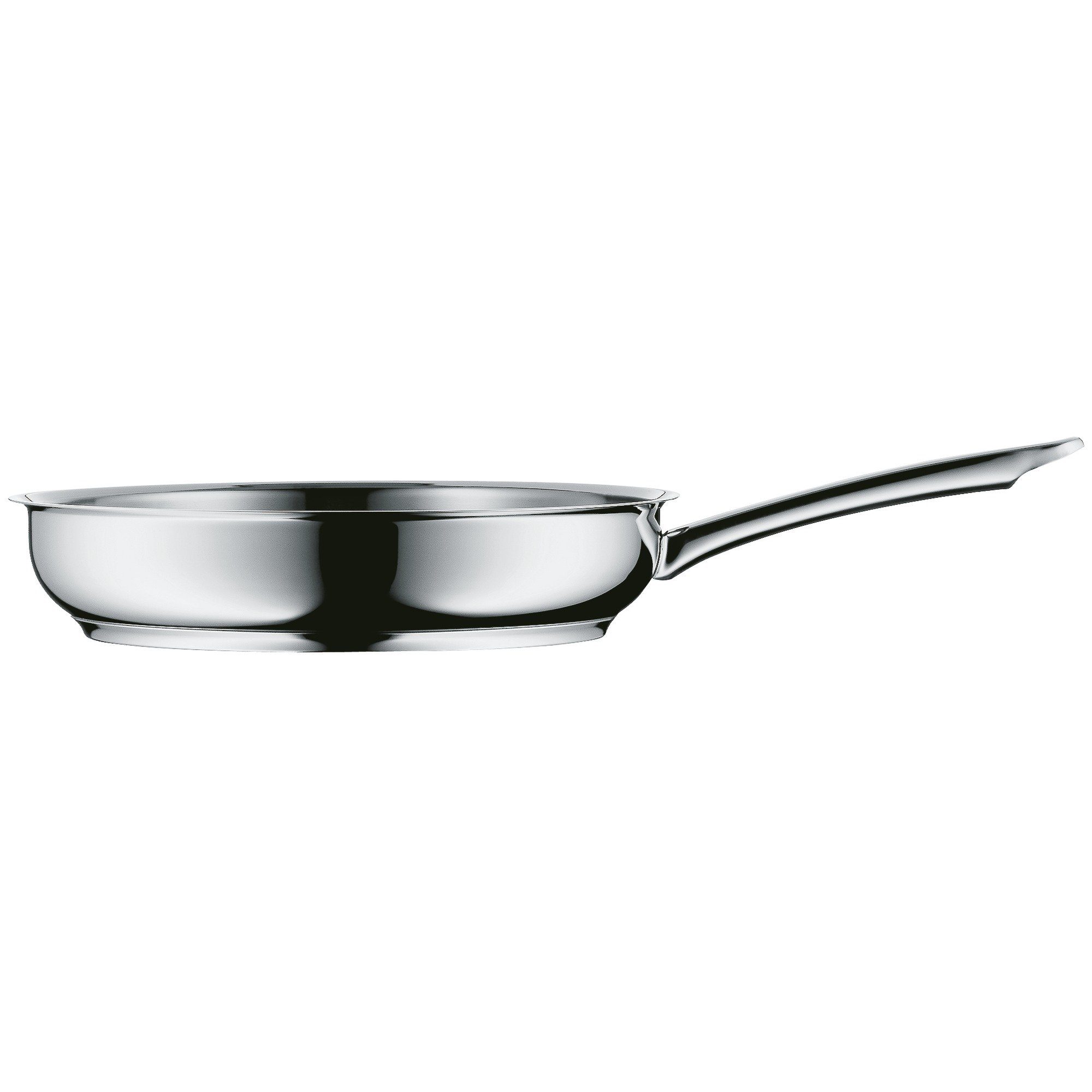 WMF Bratpfanne Profi, Cromargan® Edelstahl rostfrei 18/10 (1-tlg., 1x Edelstahl Pfanne unbeschichtet 20 cm (Höhe 5,1 cm), - optimal für Herdplatten mit Ø 14,5 cm