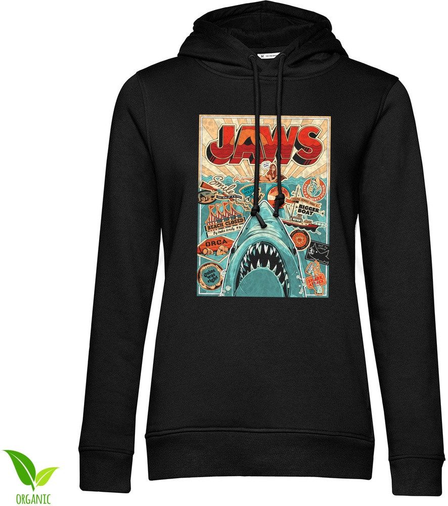 Jaws Hoodie Jaws Water Poster Girly Hoodie