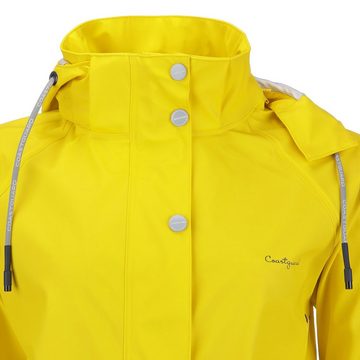Coastguard Regenjacke Damen PU Jacke unifarben – Outdoor-Jacke wasserdicht und winddicht