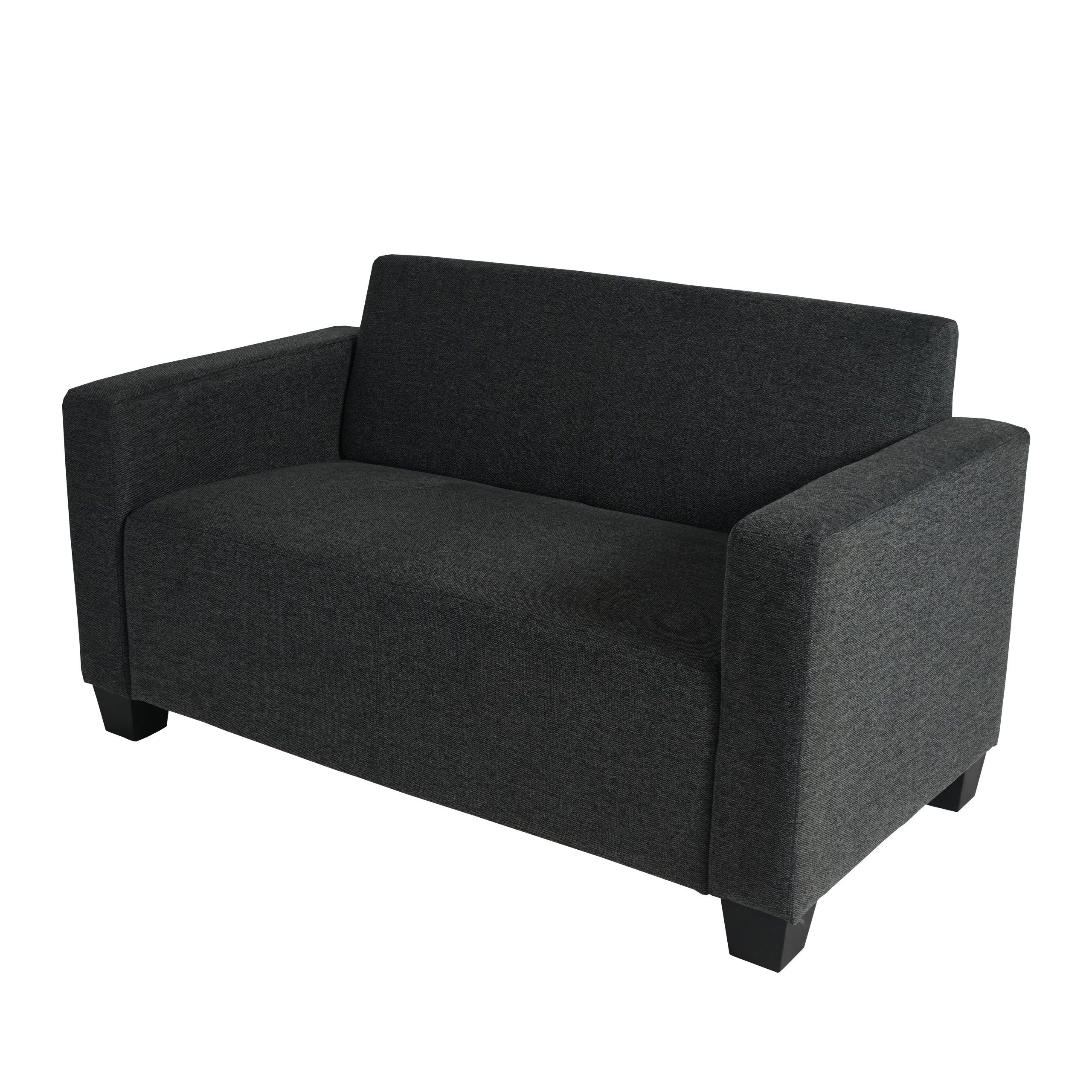 MCW Sofa Moncalieri-2-S-S, 2er, Abgerundete Ecken und Kanten, Moderner Lounge-Stil anthrazit-grau | anthrazit-grau