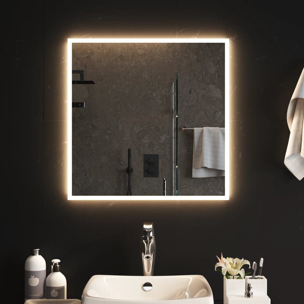 Wandspiegel 60x60 furnicato LED-Badspiegel cm