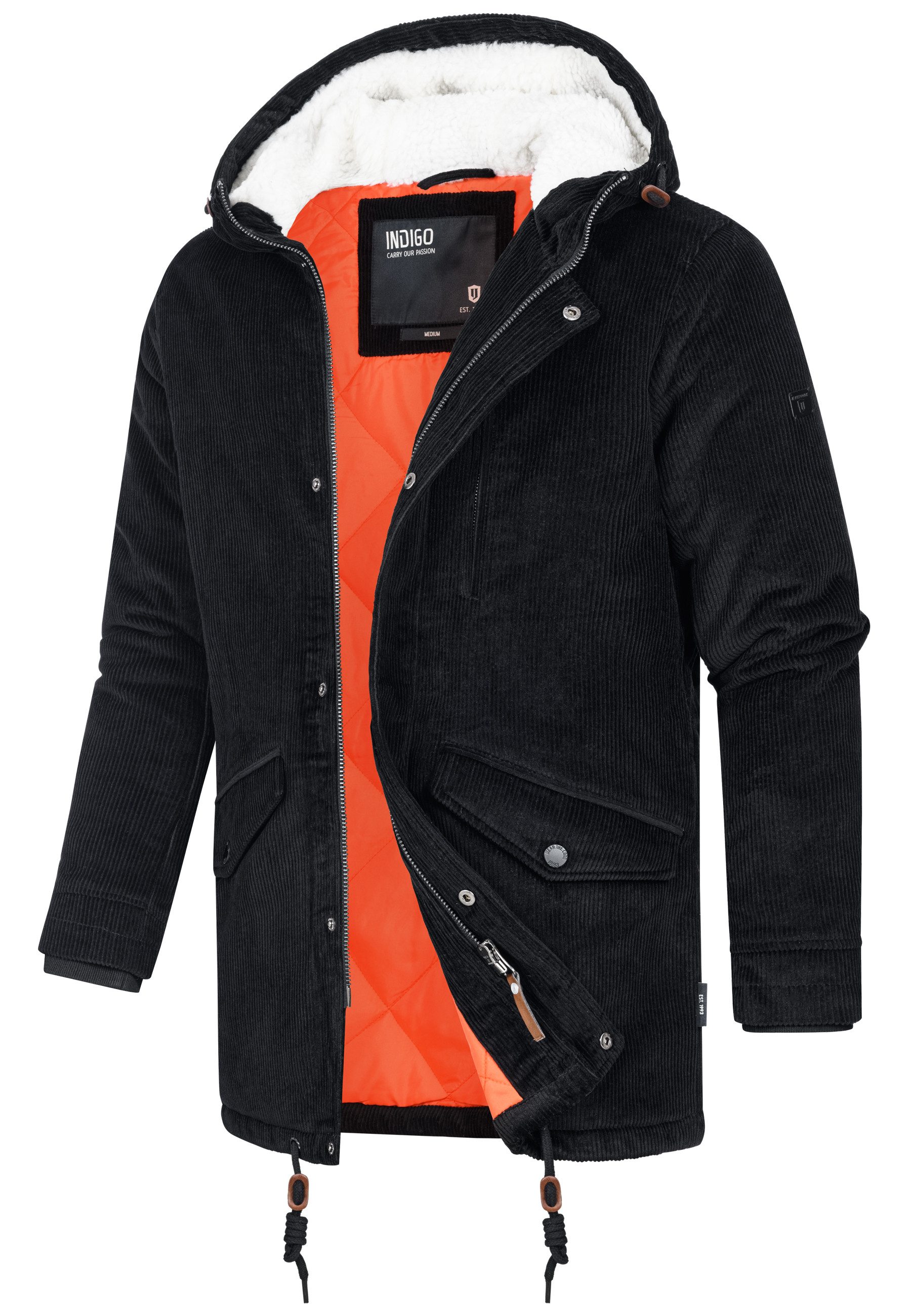 Indicode Winterjacke Herren Dudley Jacke Winter Herrenjacke