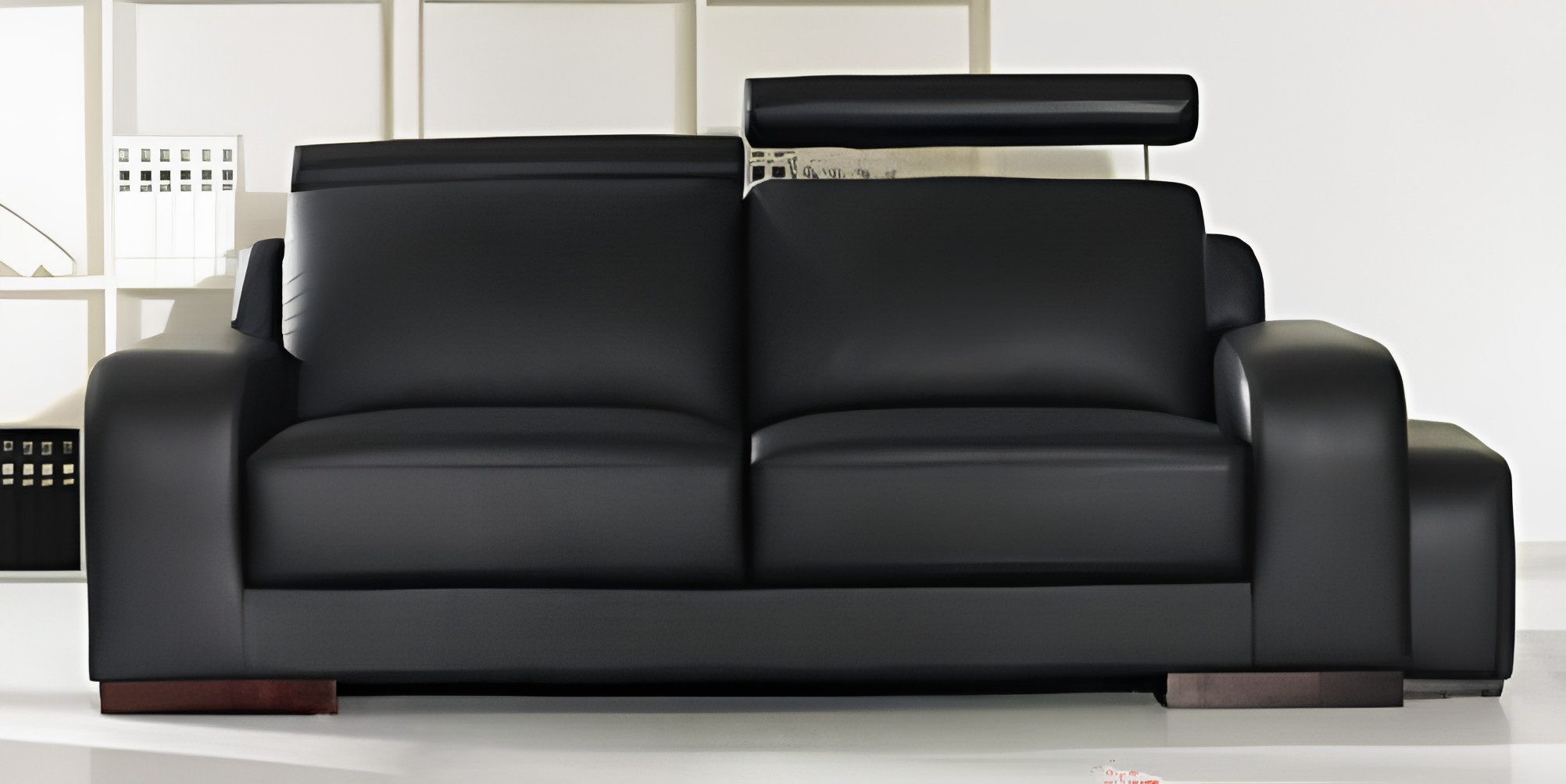 Xlmoebel 2-Sitzer Bequemes Relaxsofa mit Hocker in modernem Design, Sofa mit Hocker, Hergestellt in Europa