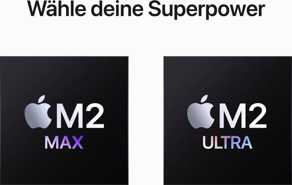 Apple Mac Studio Z17Z M2 Max Mac Studio (Apple Apple M2 Max M2 Max, 30‑Core  GPU, 32 GB RAM, 4000 GB SSD, Luftkühlung)