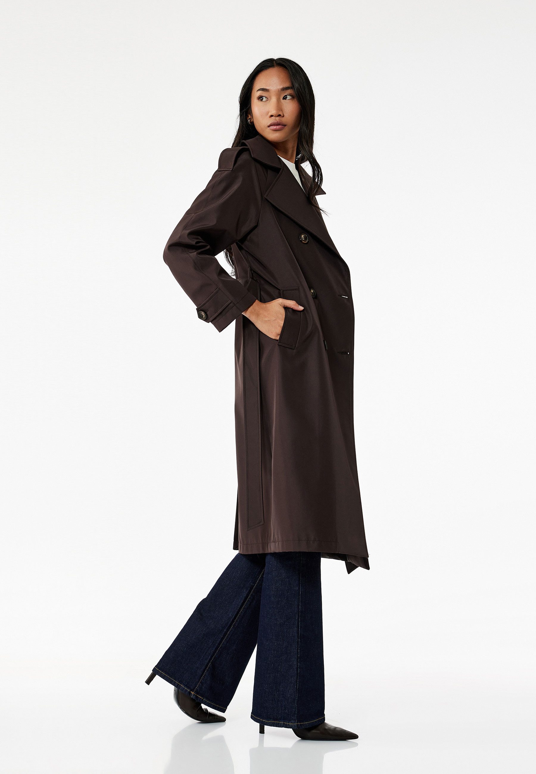 Koton Trenchcoat Regular Mit Bauchgurt Trenchcoat